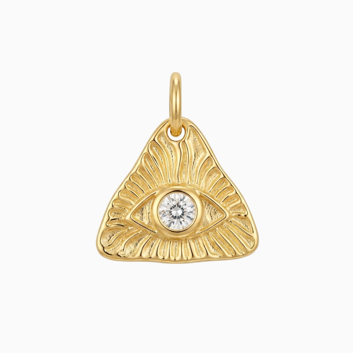 Charms - Gold Protective Evil Eye Pendant