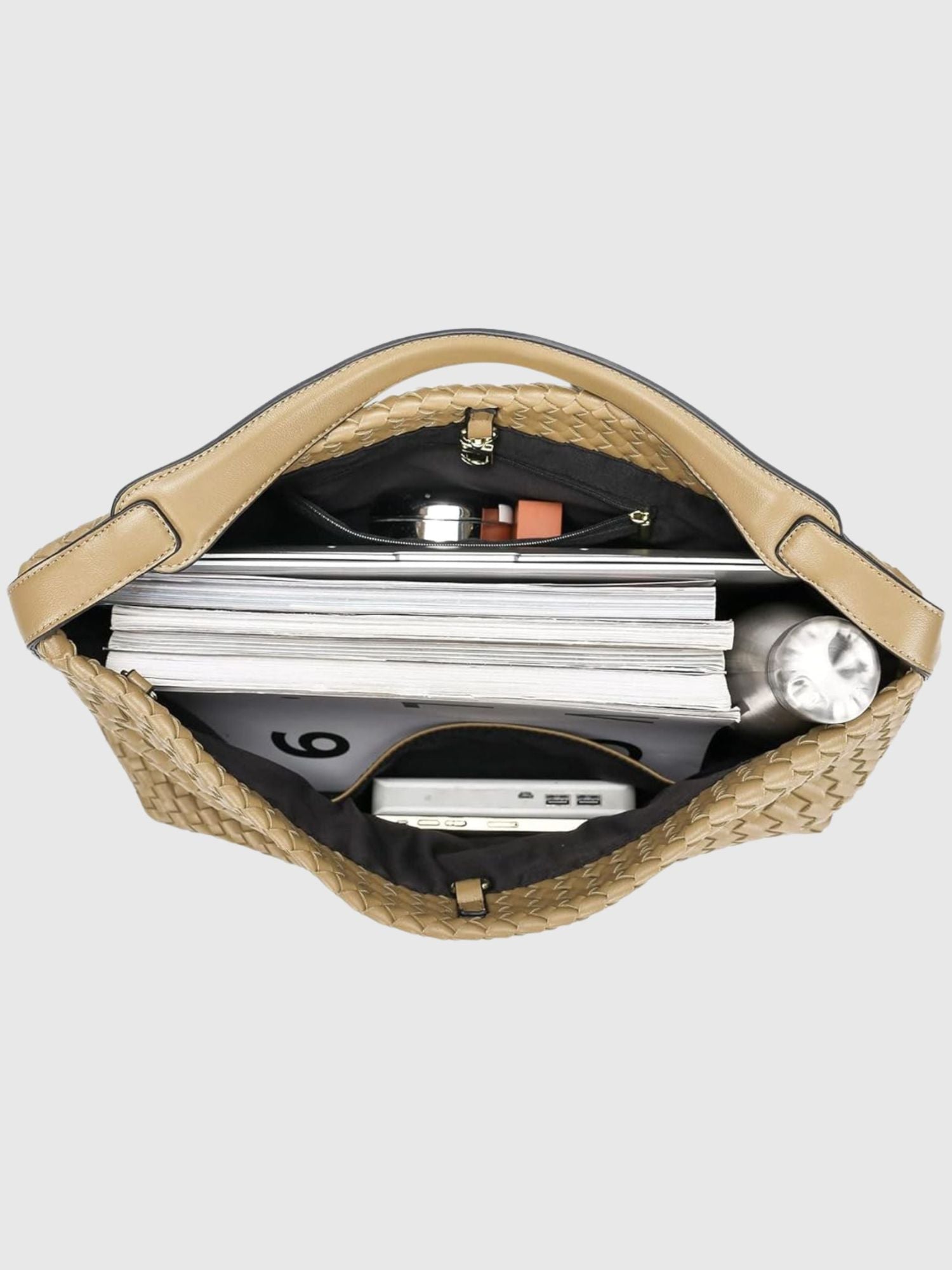 Celine Braided Vegan Leather Tote
