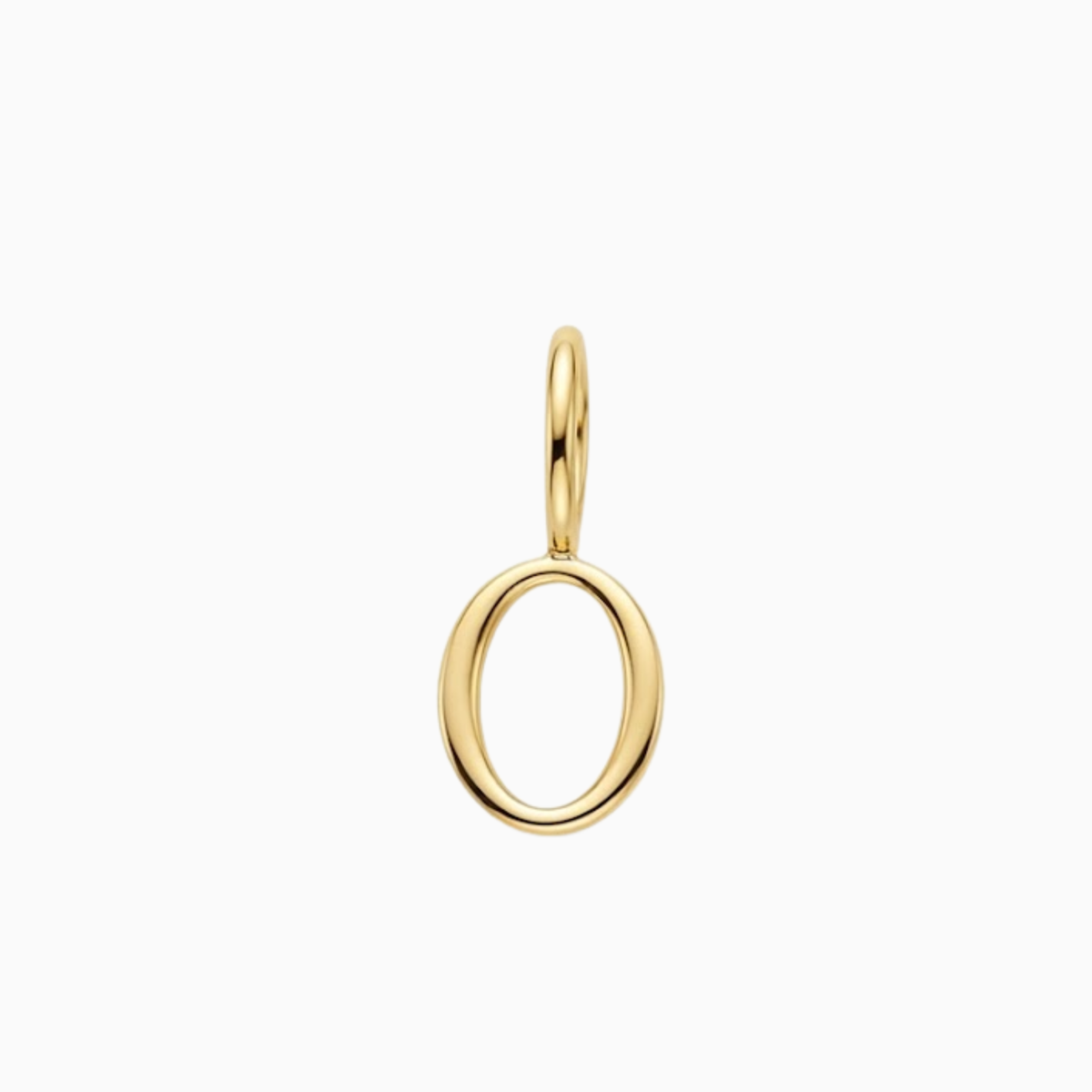 Breloques - Pendentif chiffre 0 en or