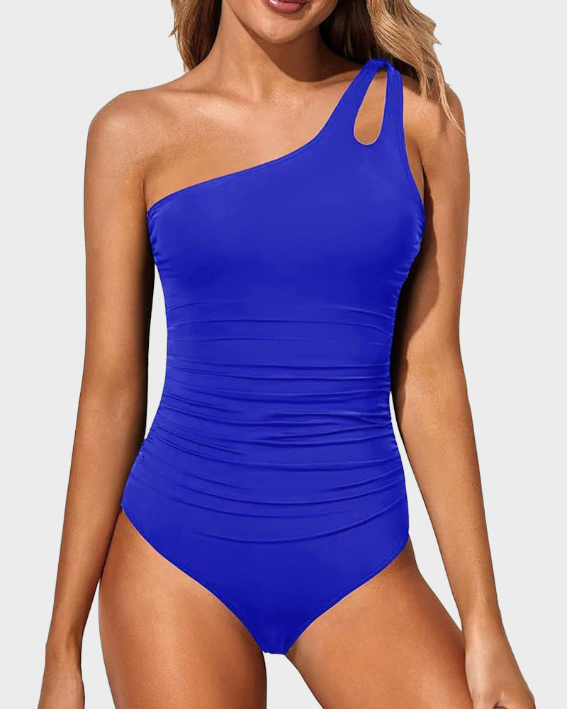 Elegance One-Shoulder Sculpting Swimsuit