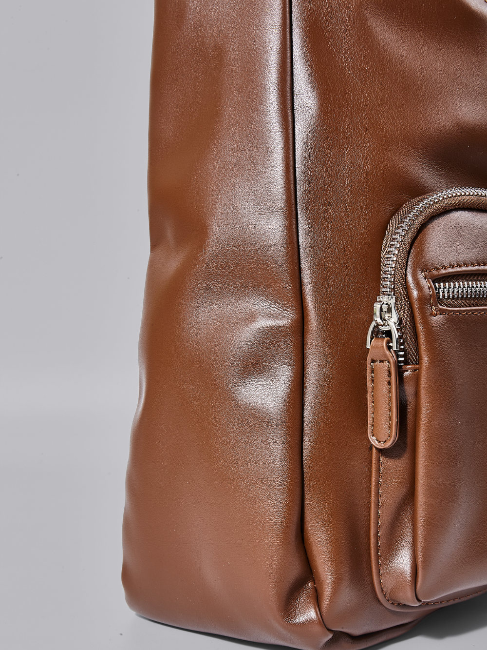 Claire Pocket Vegan Leather Shoulder Bag