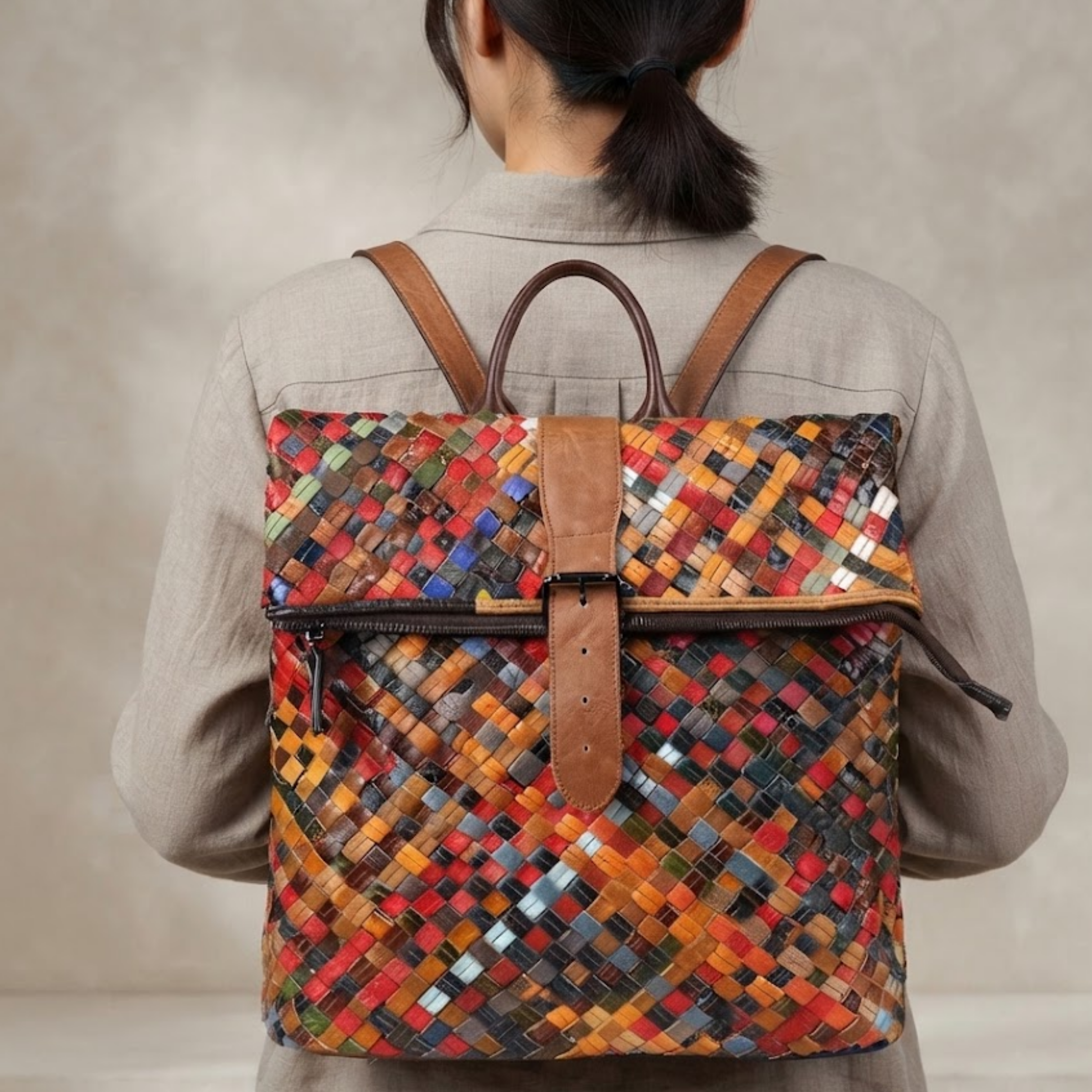 Borsa vivace Sylphy in vera pelle