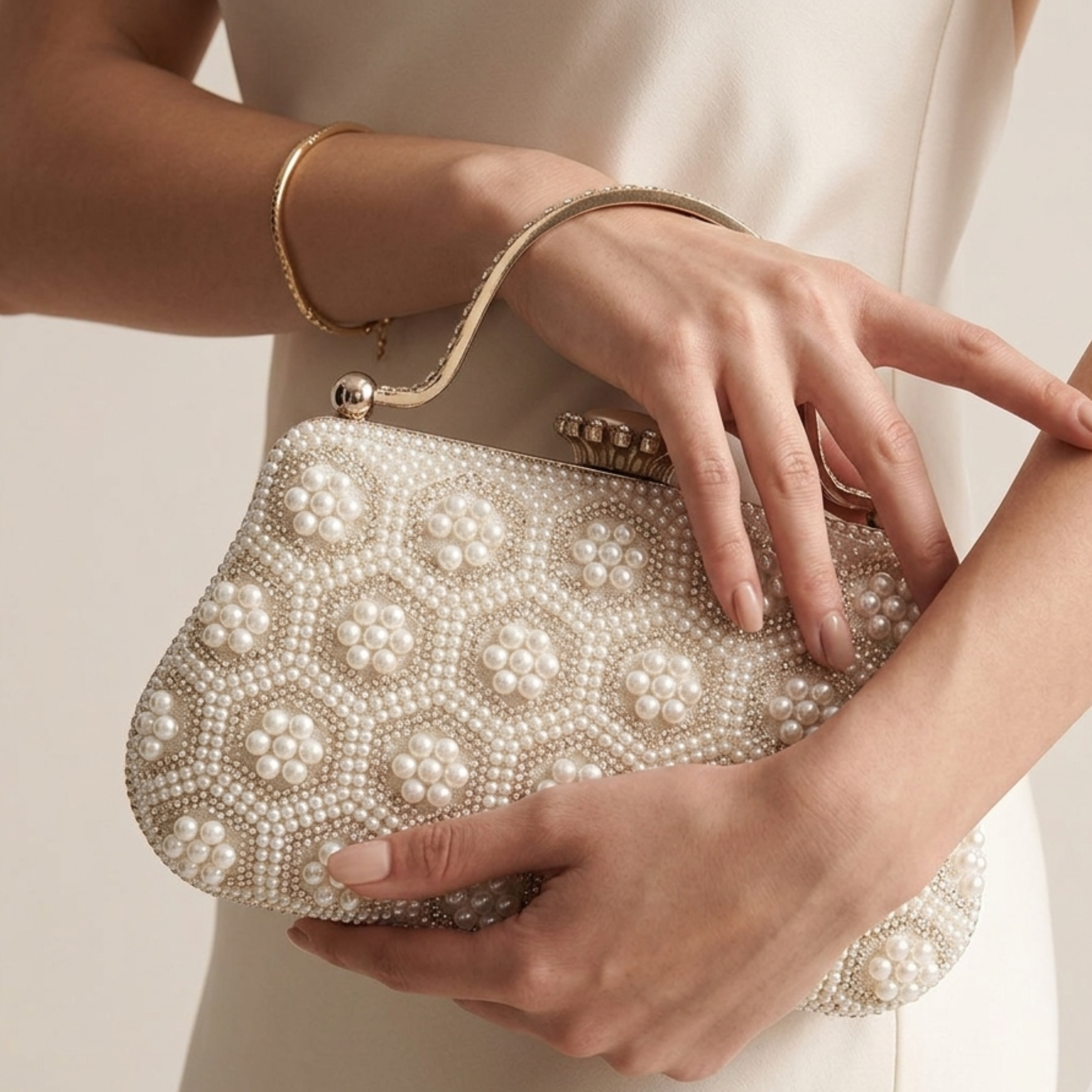 Tierra Pearl Clutch Bag