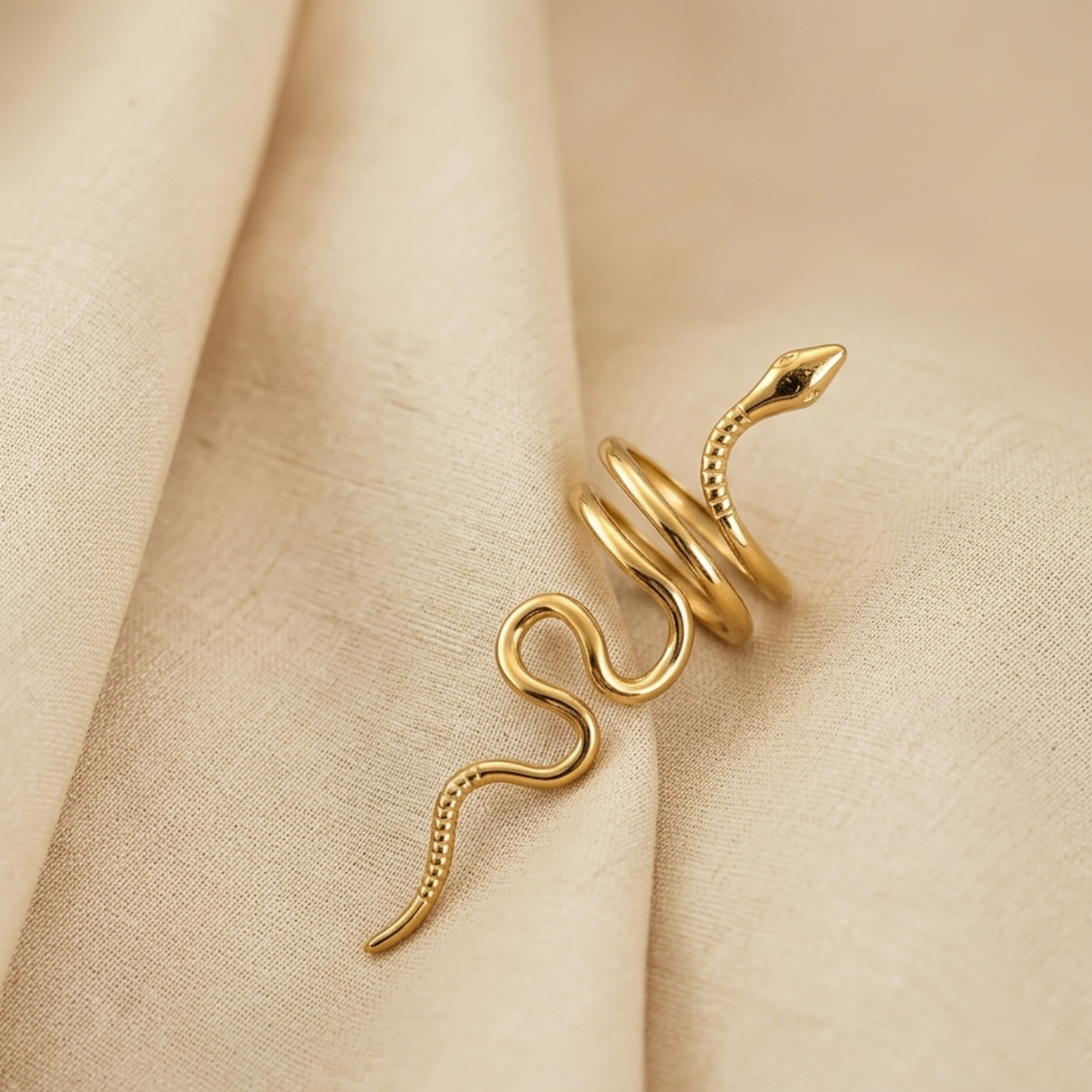 Cassiopeia Serpent Embrace Ring