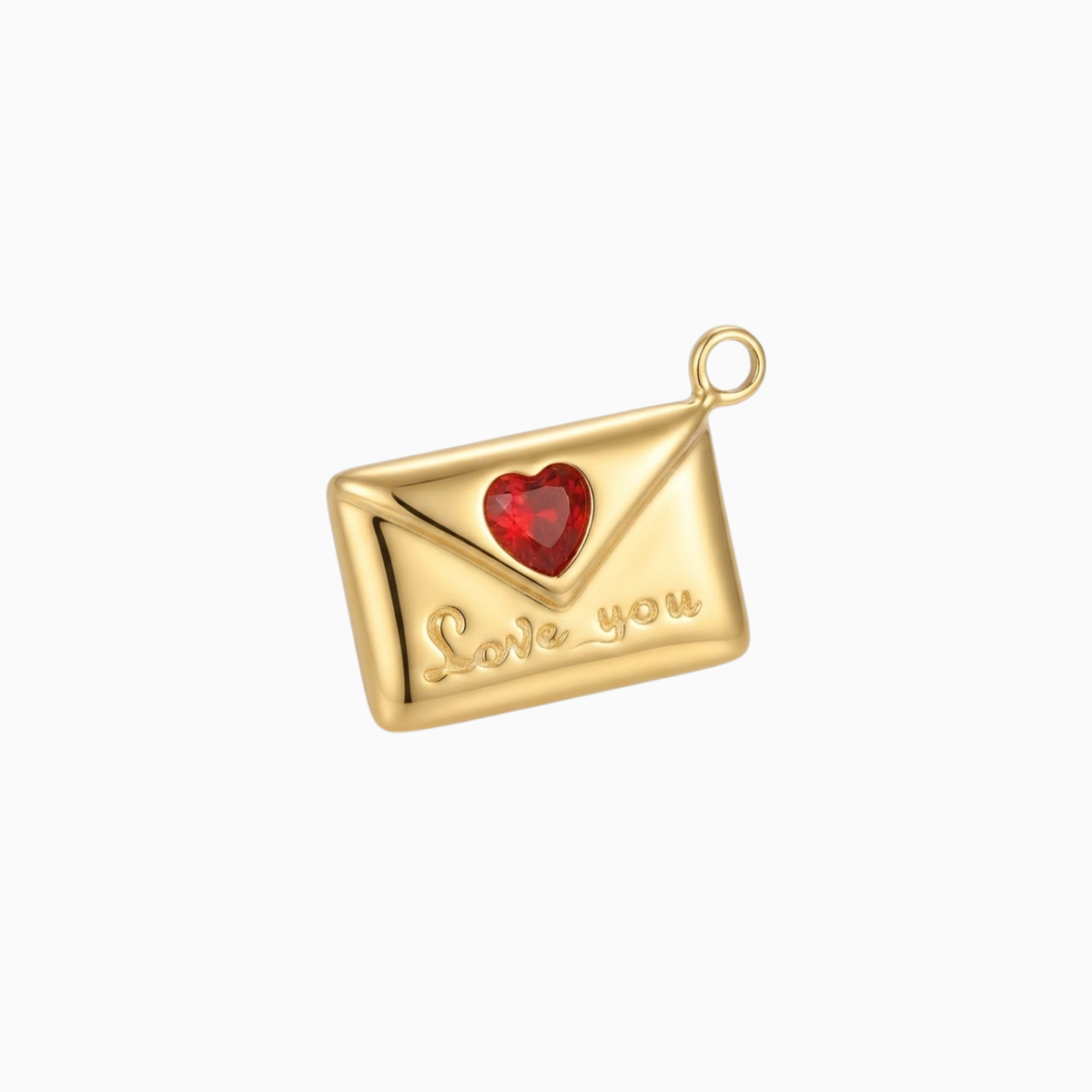 Charms - Heart Envelope Pendant