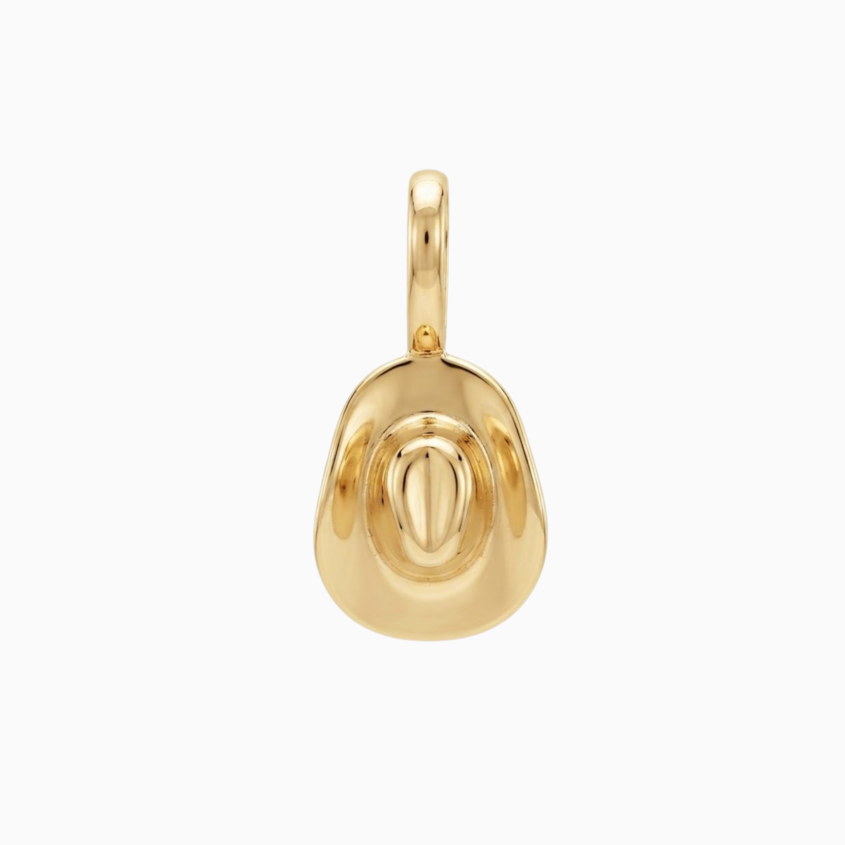 Breloques - Pendentif chapeau de cowboy doré