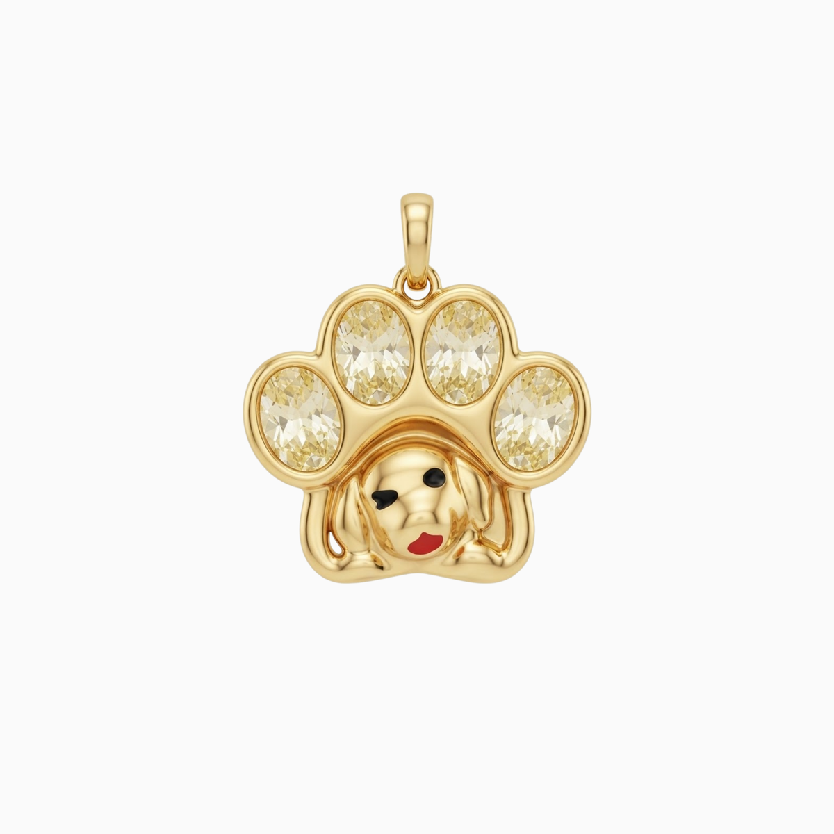 Breloques - Pendentif patte d’animal doré