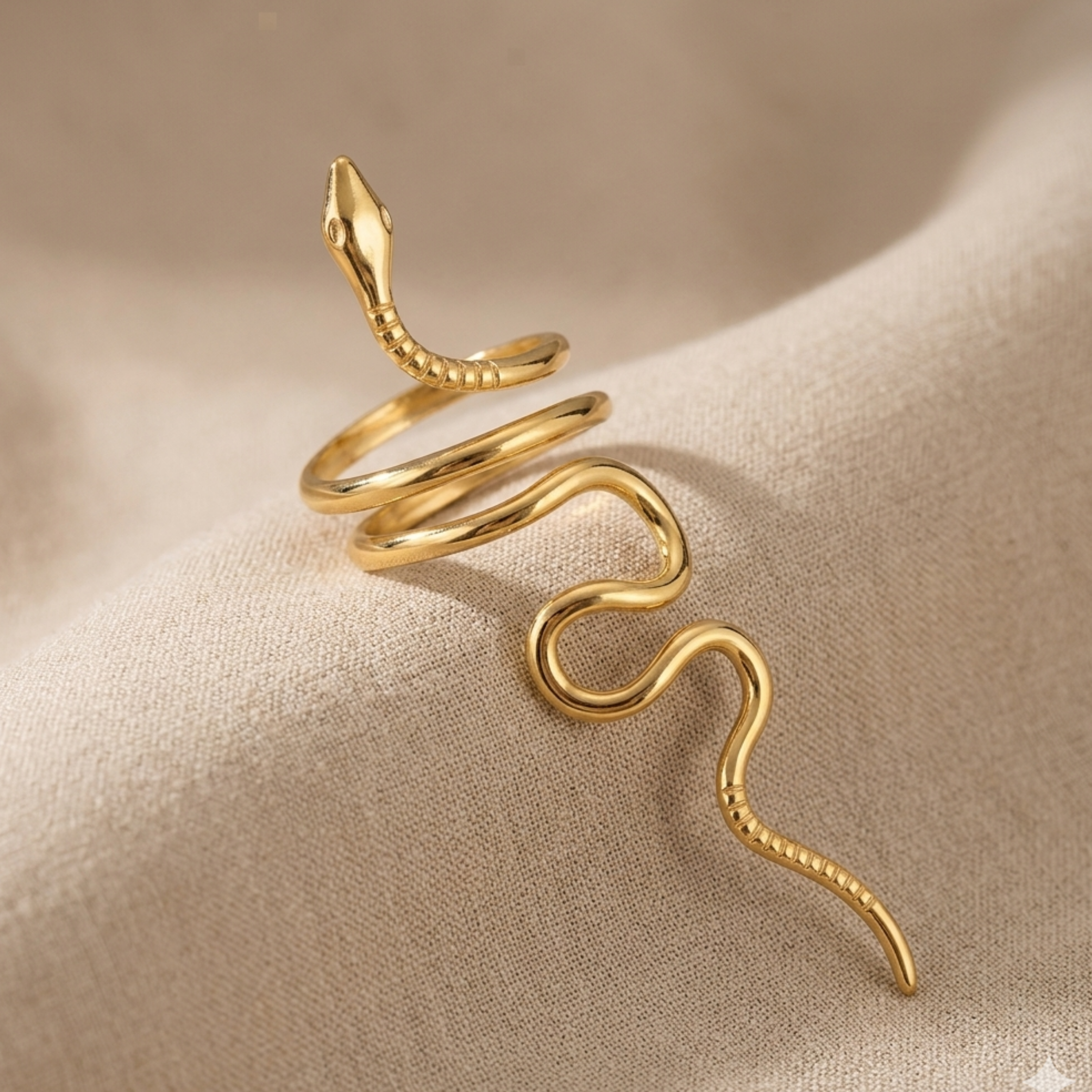 Cassiopeia Serpent Embrace Ring