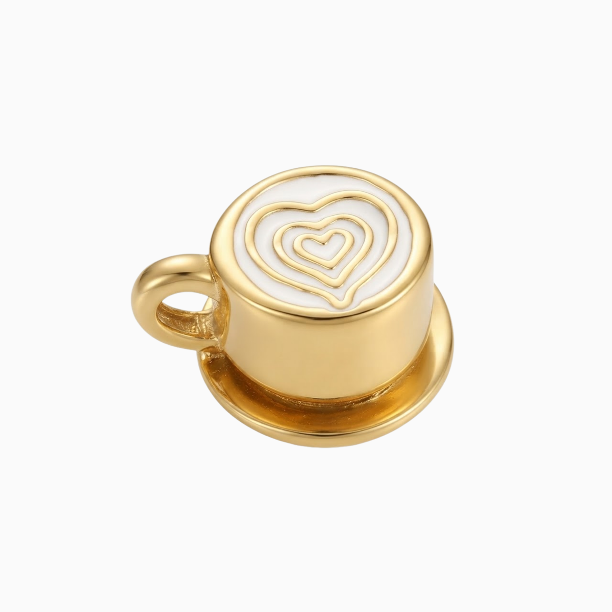 Breloques - Pendentif cappuccino doré