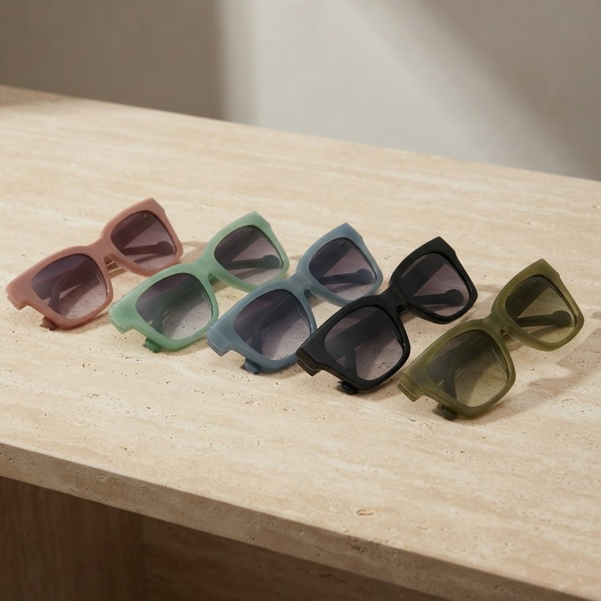 Sedona Oversized Square Cat-Eye Polarized Sunglasses