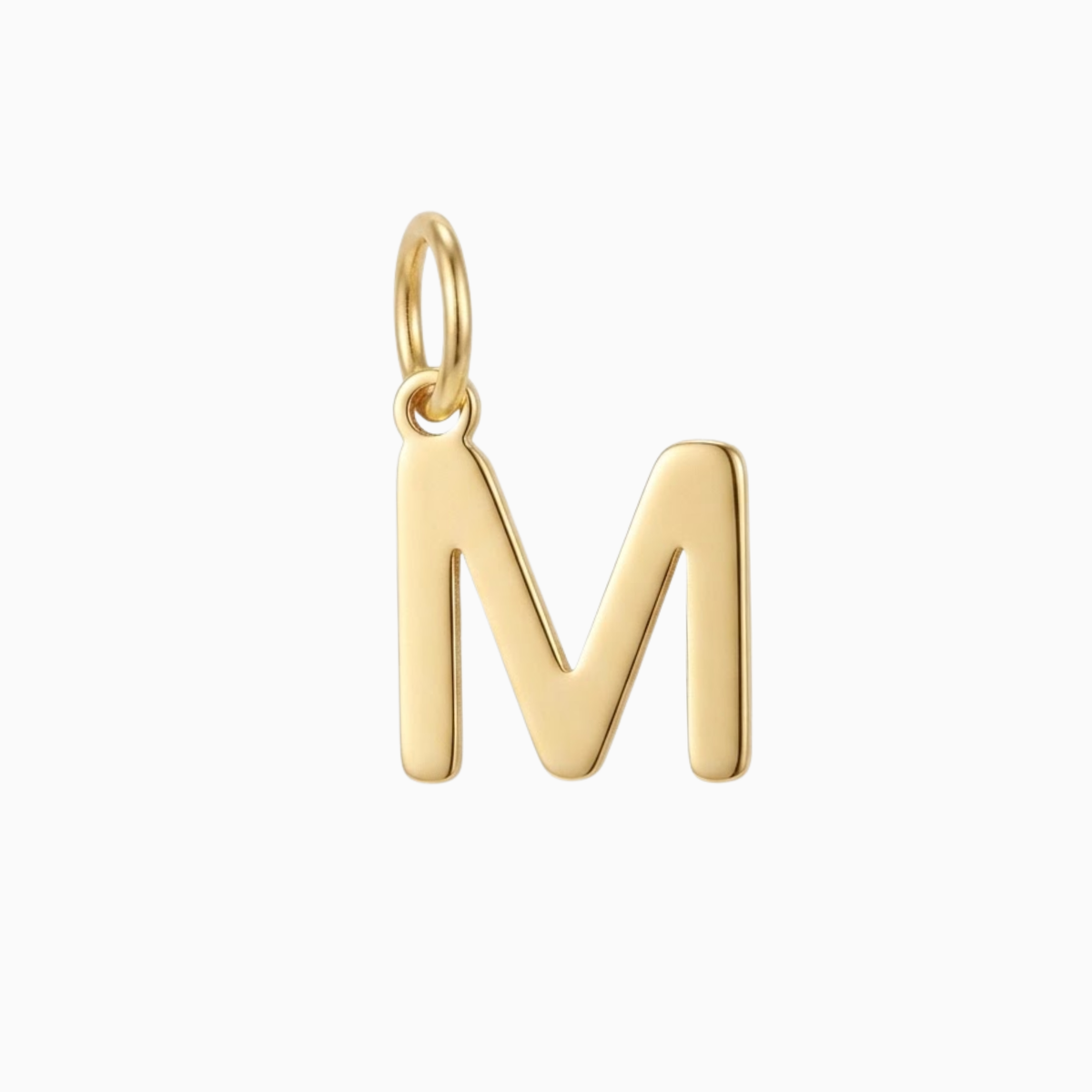 Charms - Gold Initial M Pendant