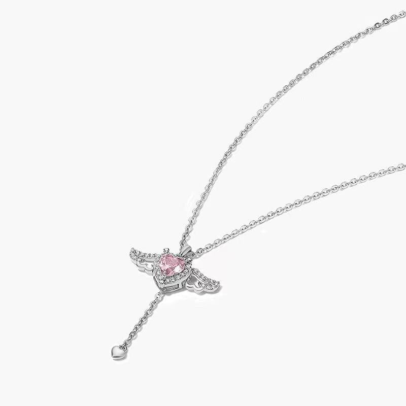 Angel’s Embrace Heart & Wings Necklace