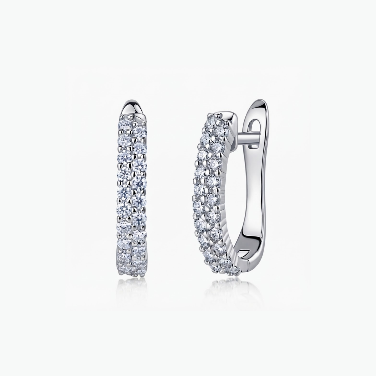 Evera Moissanite Hoop Earrings