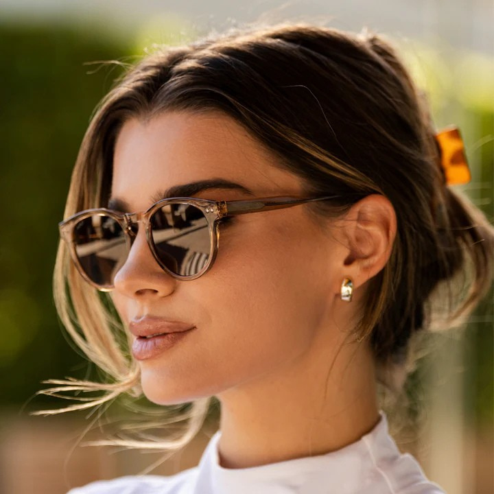 Eclipse Retro Round Polarized Sunglasses