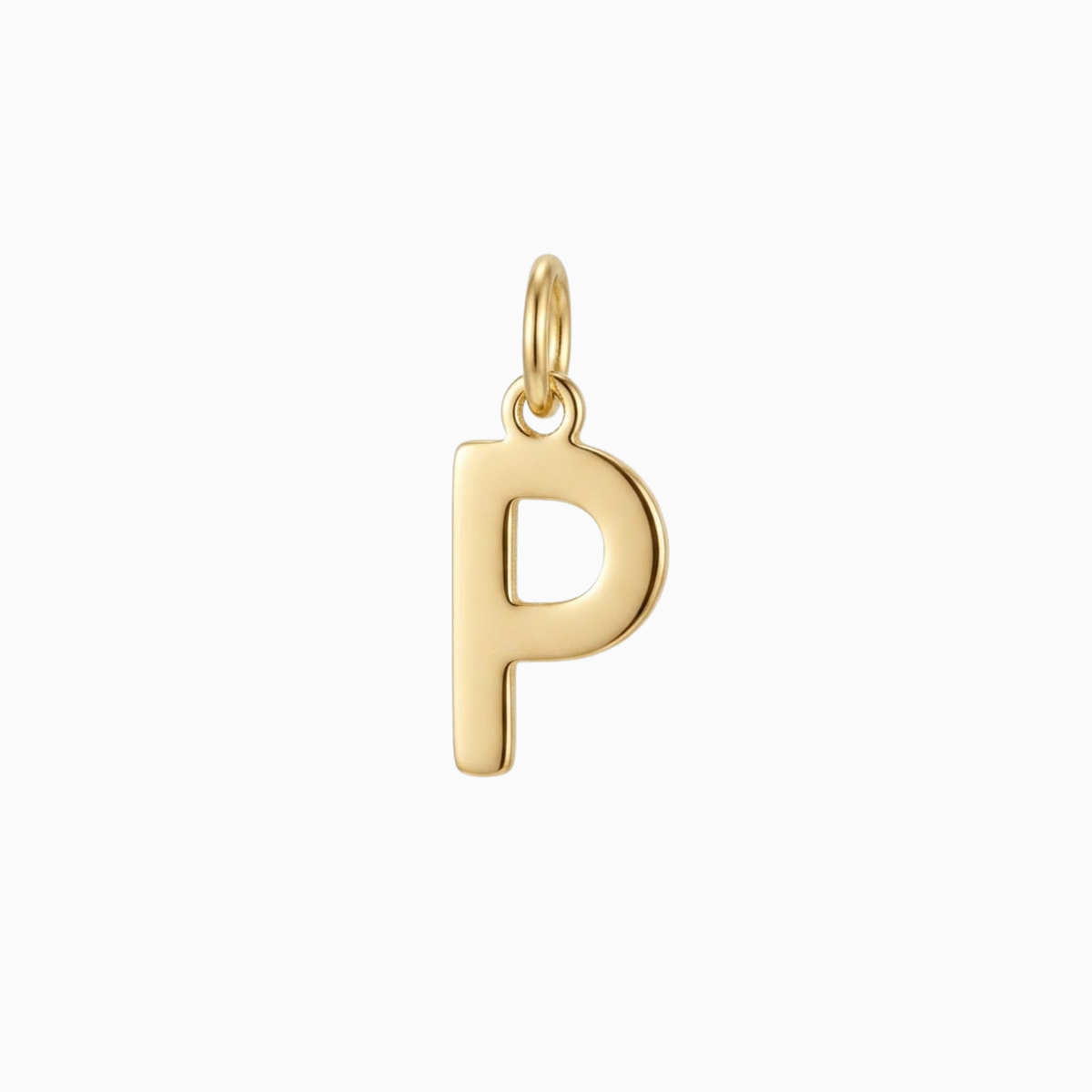 Charms - Gold Initial P Pendant