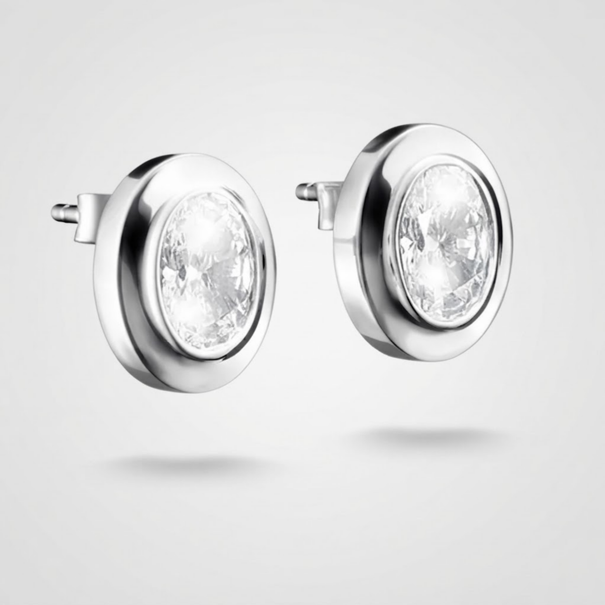 Elvaris Oval Zirconia Earrings