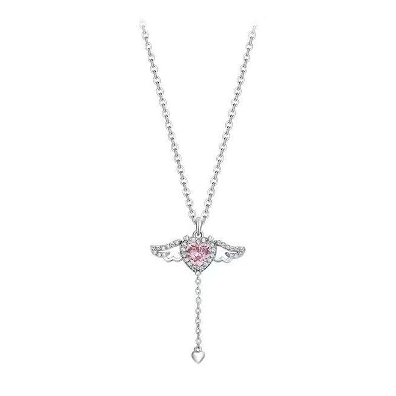 Angel’s Embrace Heart & Wings Necklace