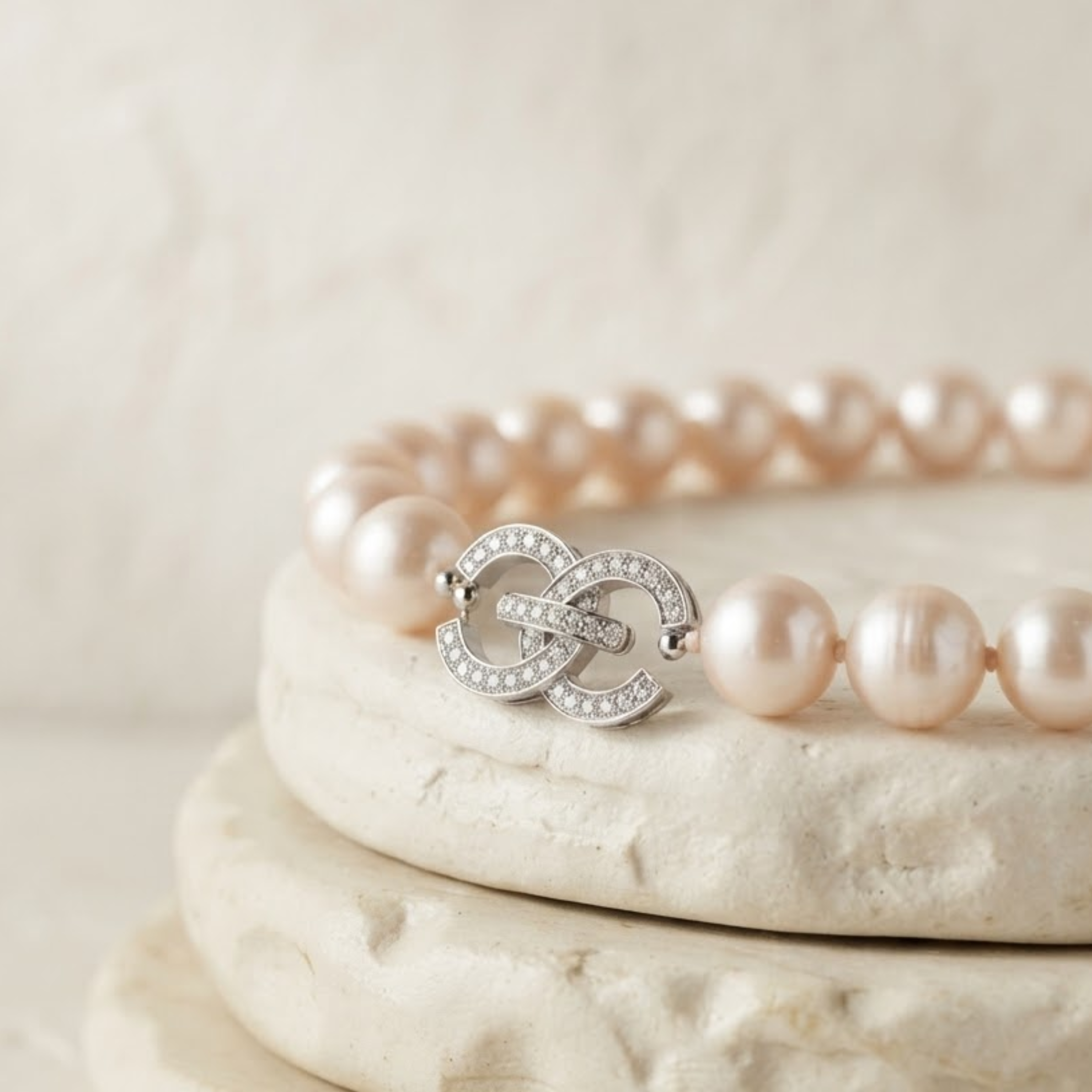 Collana con perla South Sea Liora Blush