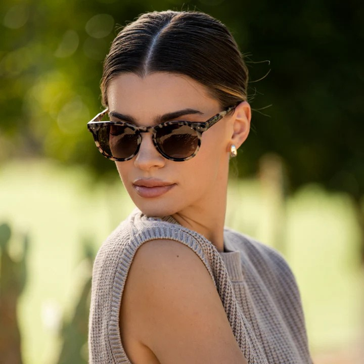 Eclipse Retro Round Polarized Sunglasses