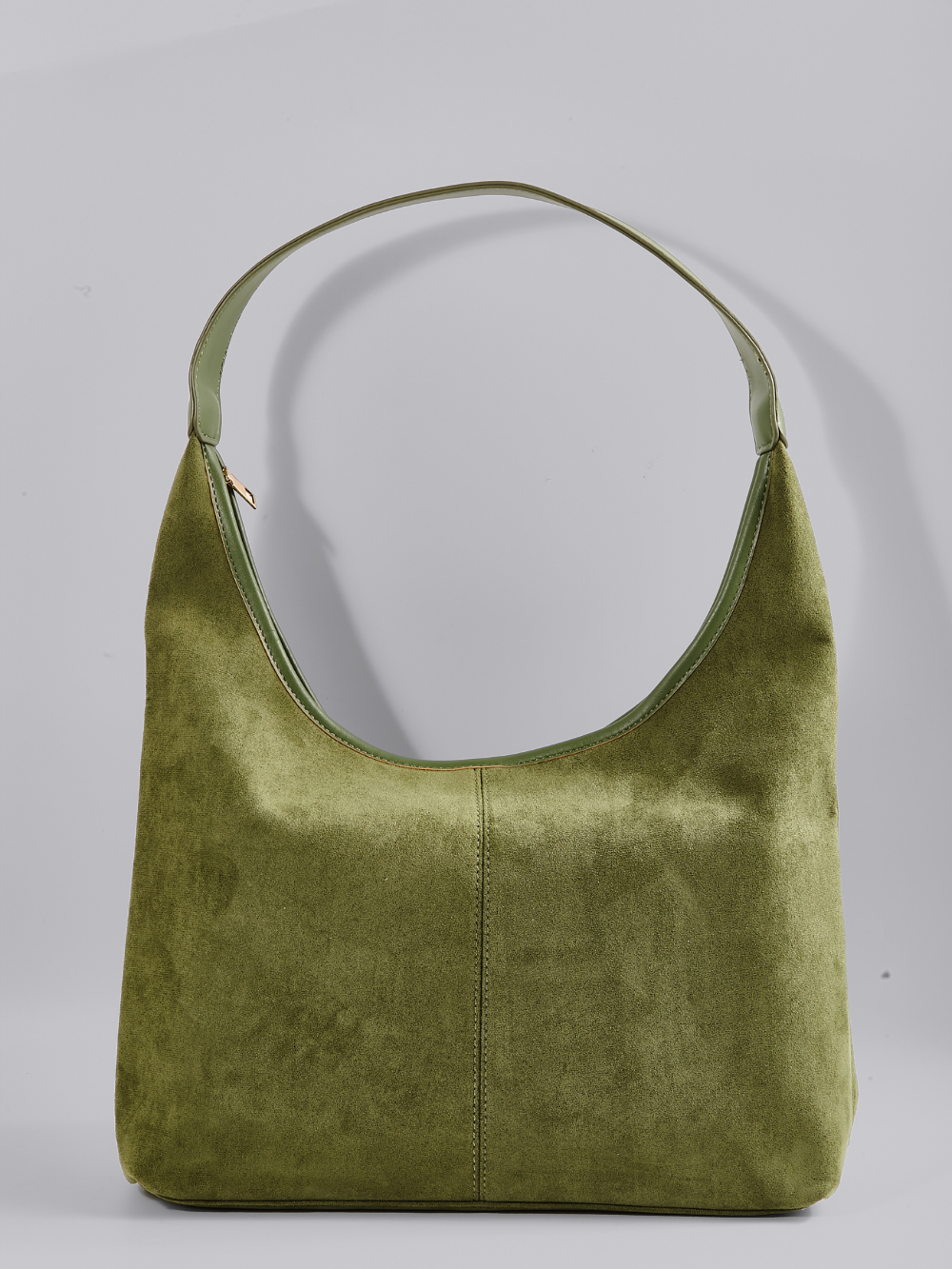 Elegant Vegan Leather Half-Moon Tote