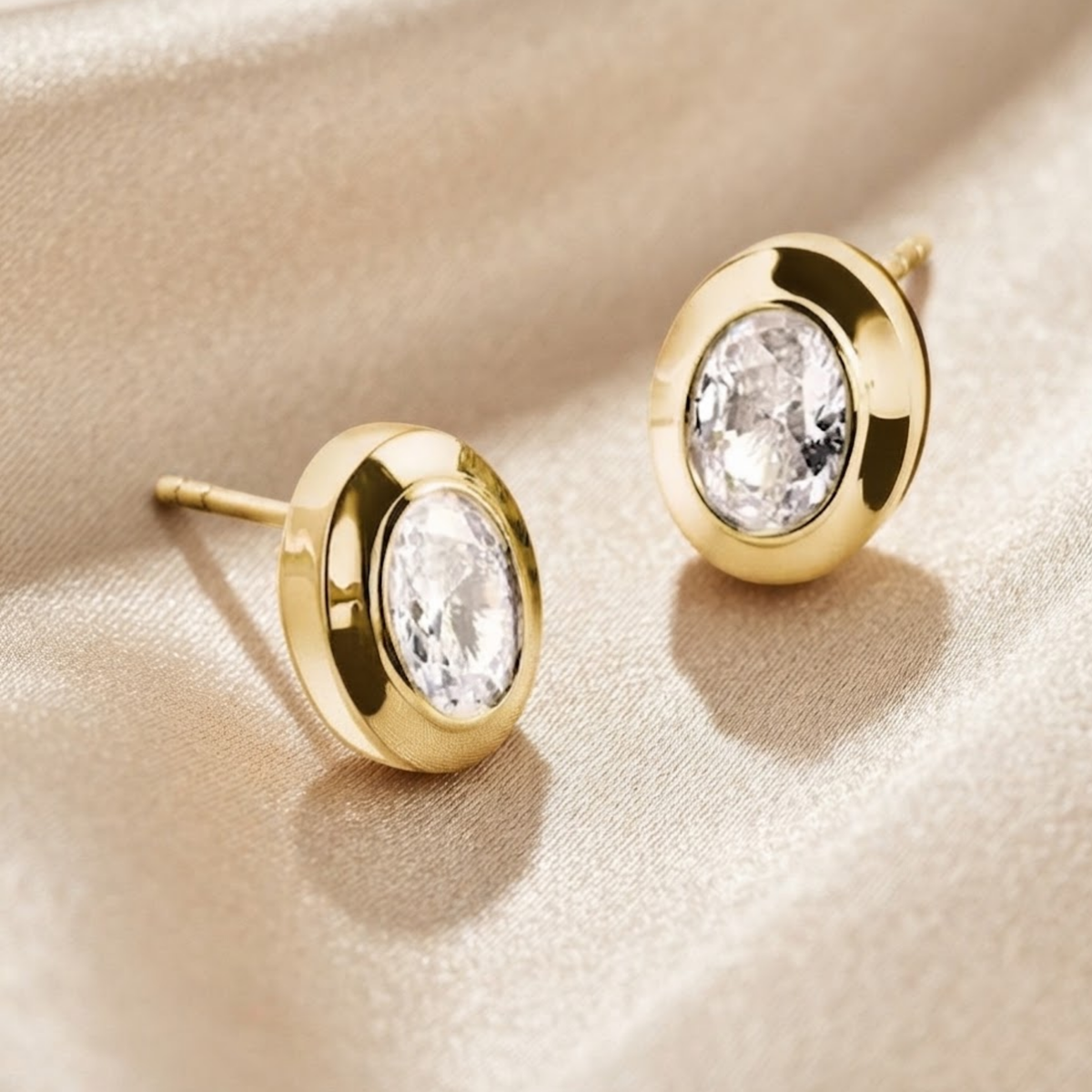 Elvaris Oval Zirconia Earrings