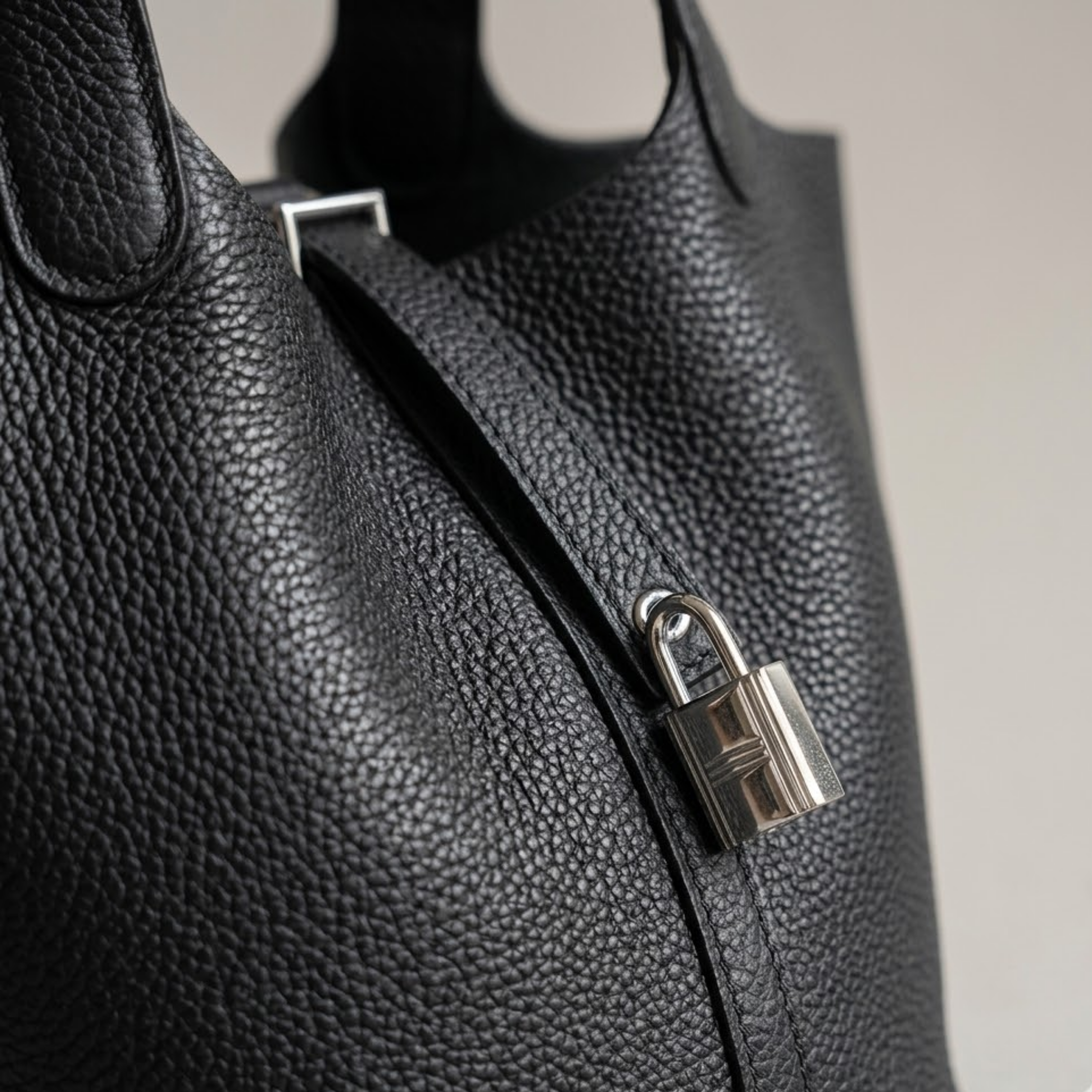 Lavelle Genuine Leather Buckle Basket Bag