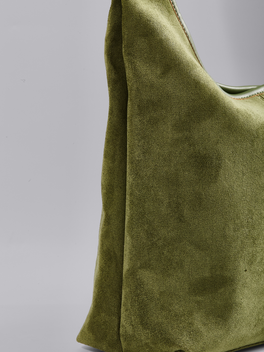 Elegant Vegan Leather Half-Moon Tote