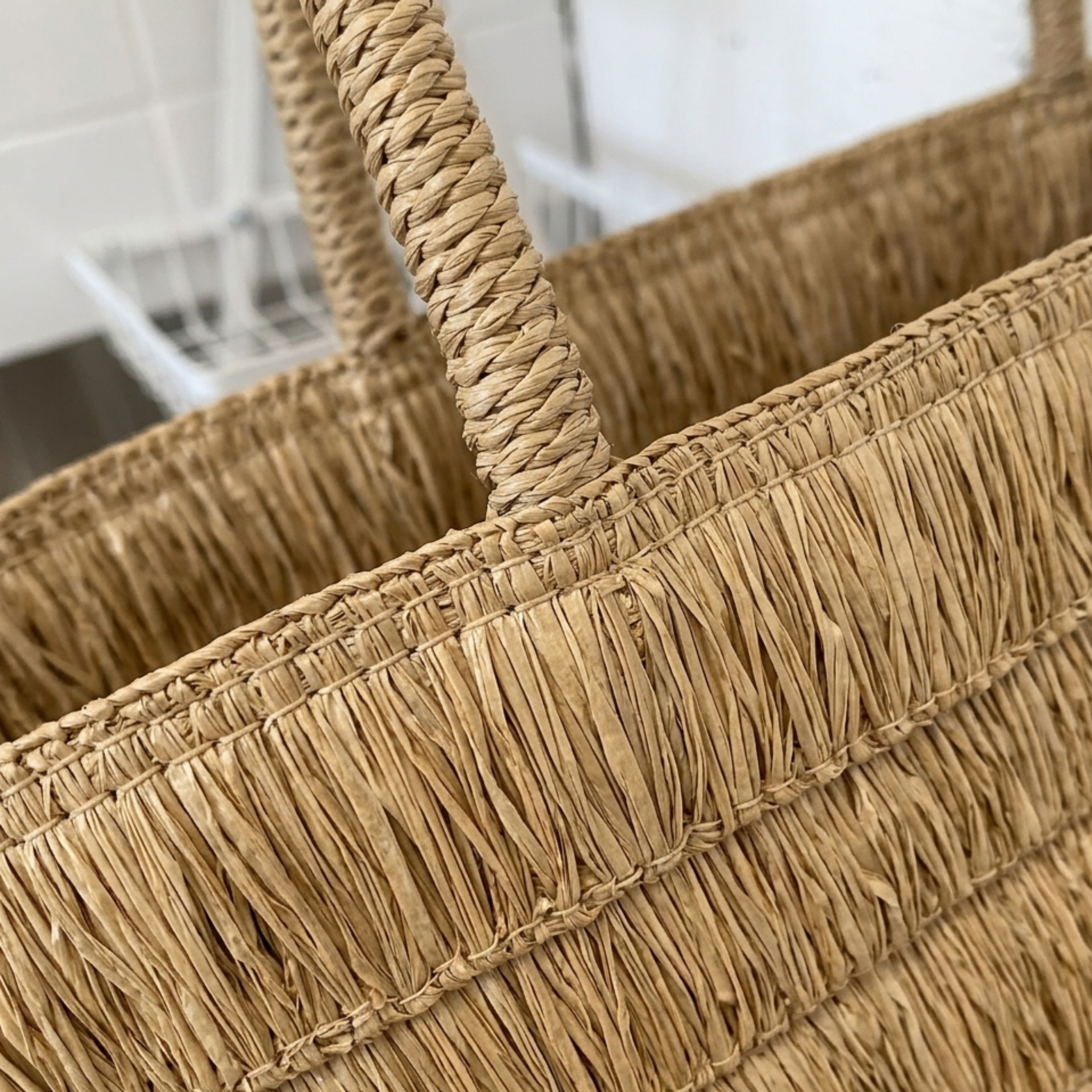 Aesthetic Summer Woven Tote Shoulder Bag – Sustainable Bag