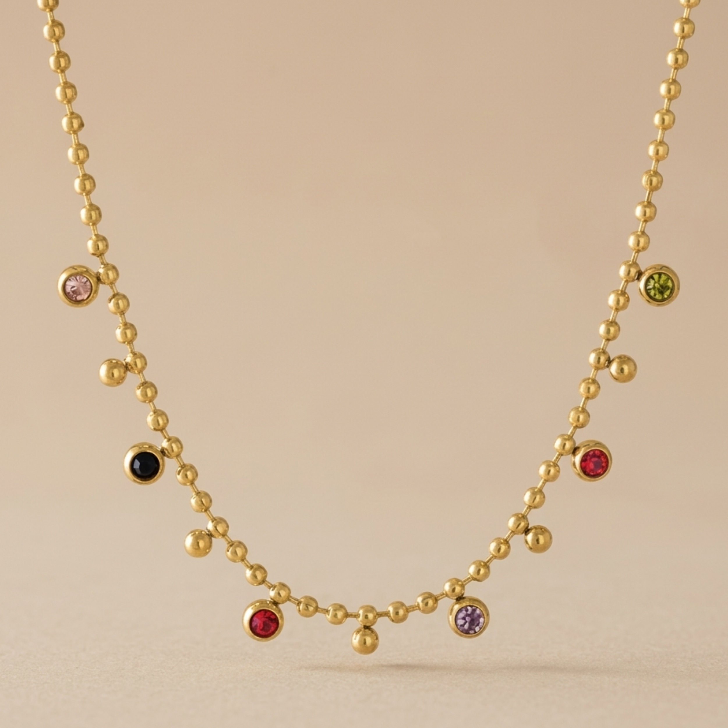Isolde Crystal Layered Necklace