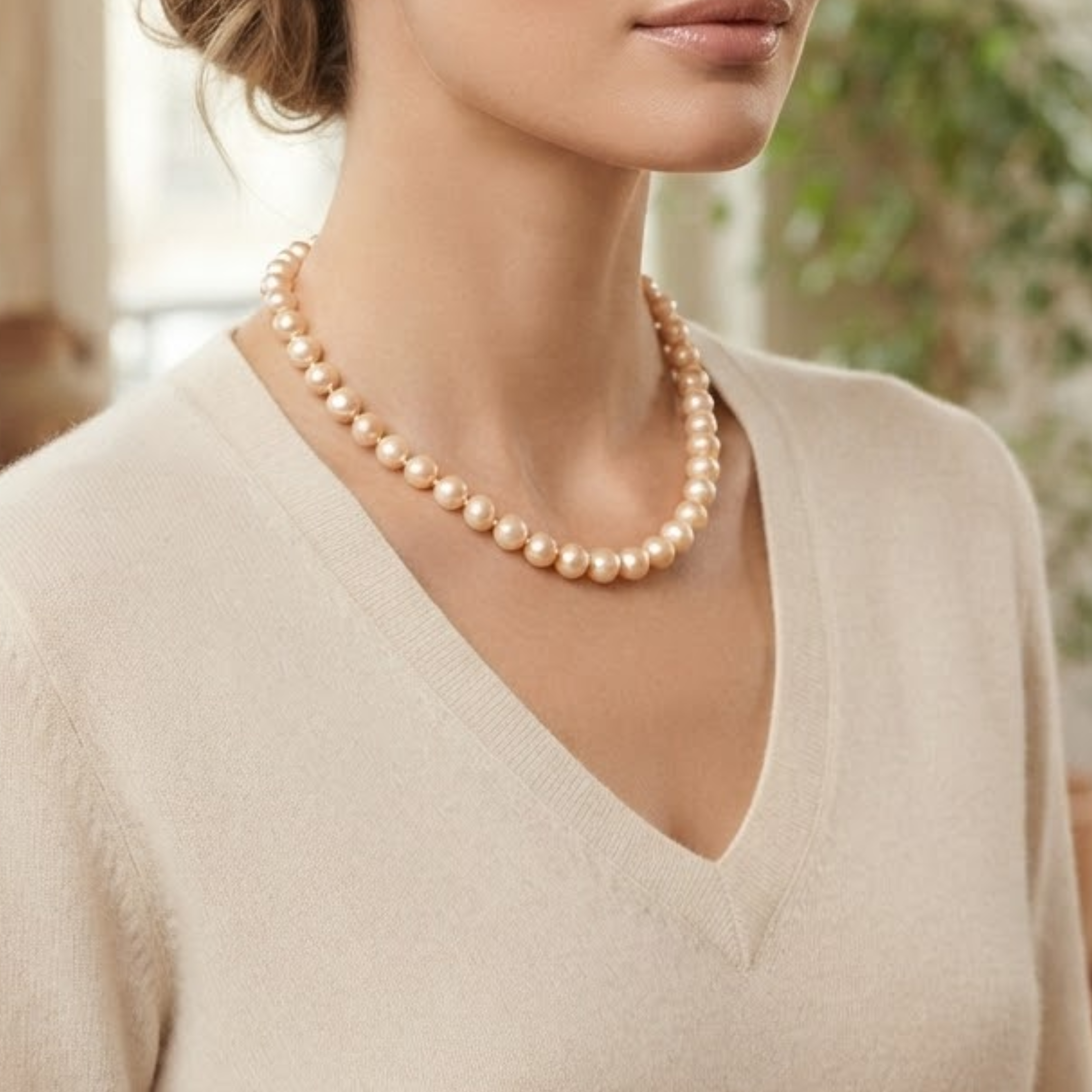 Collana con perla South Sea Liora Blush