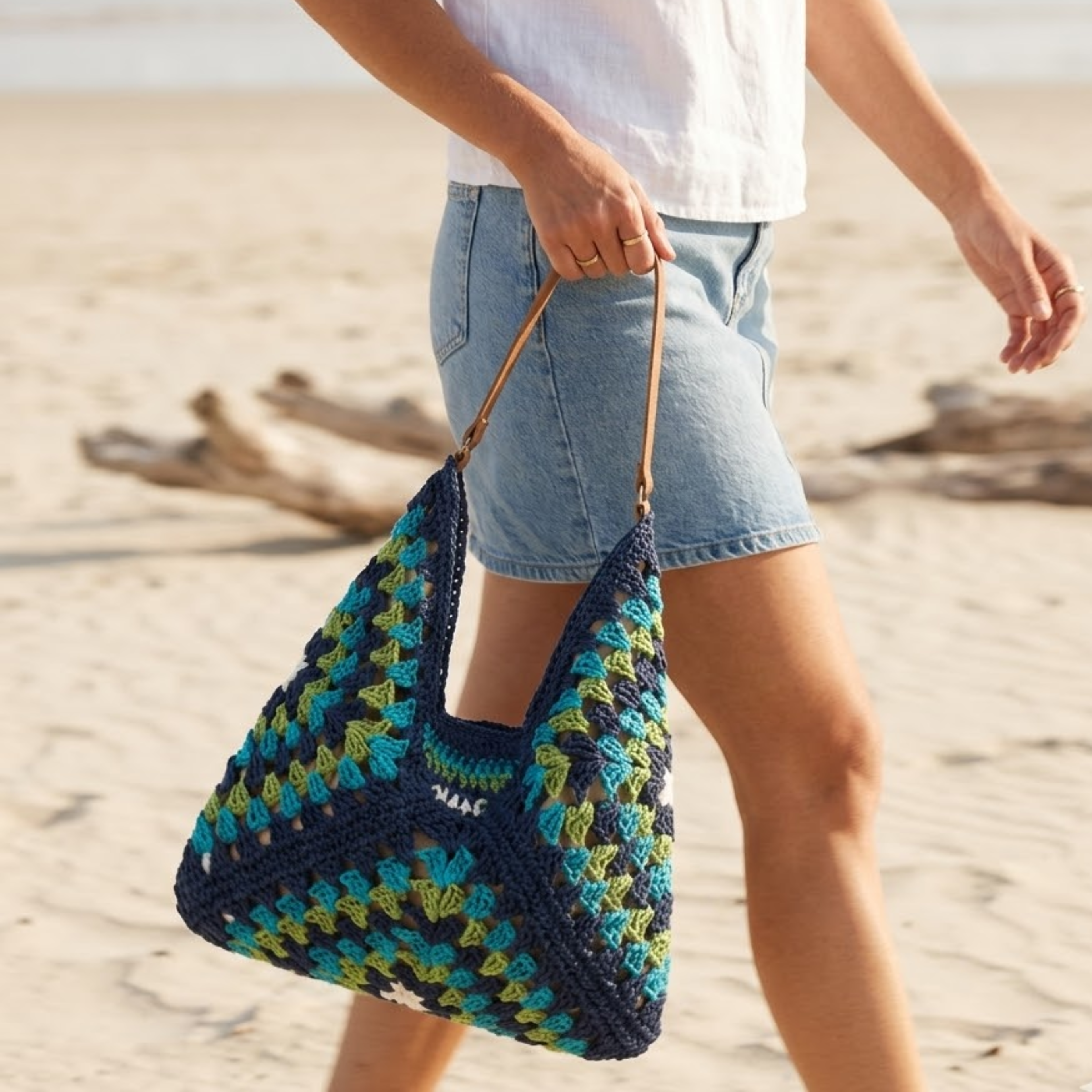 Summer Bohemian Braided Straw Tote – Sustainable Bag