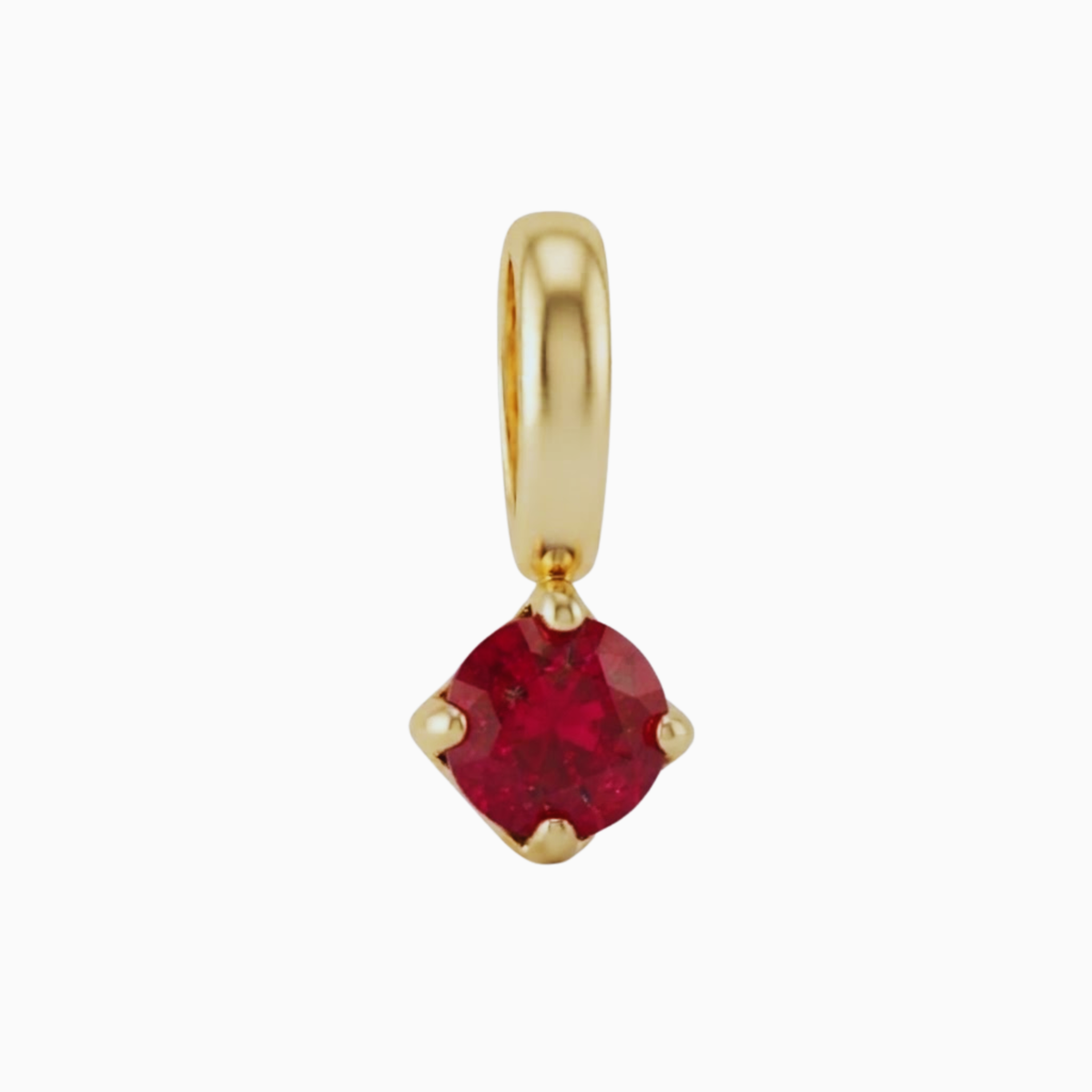 Breloques - Pendentif pierre de naissance taille carrée de janvier