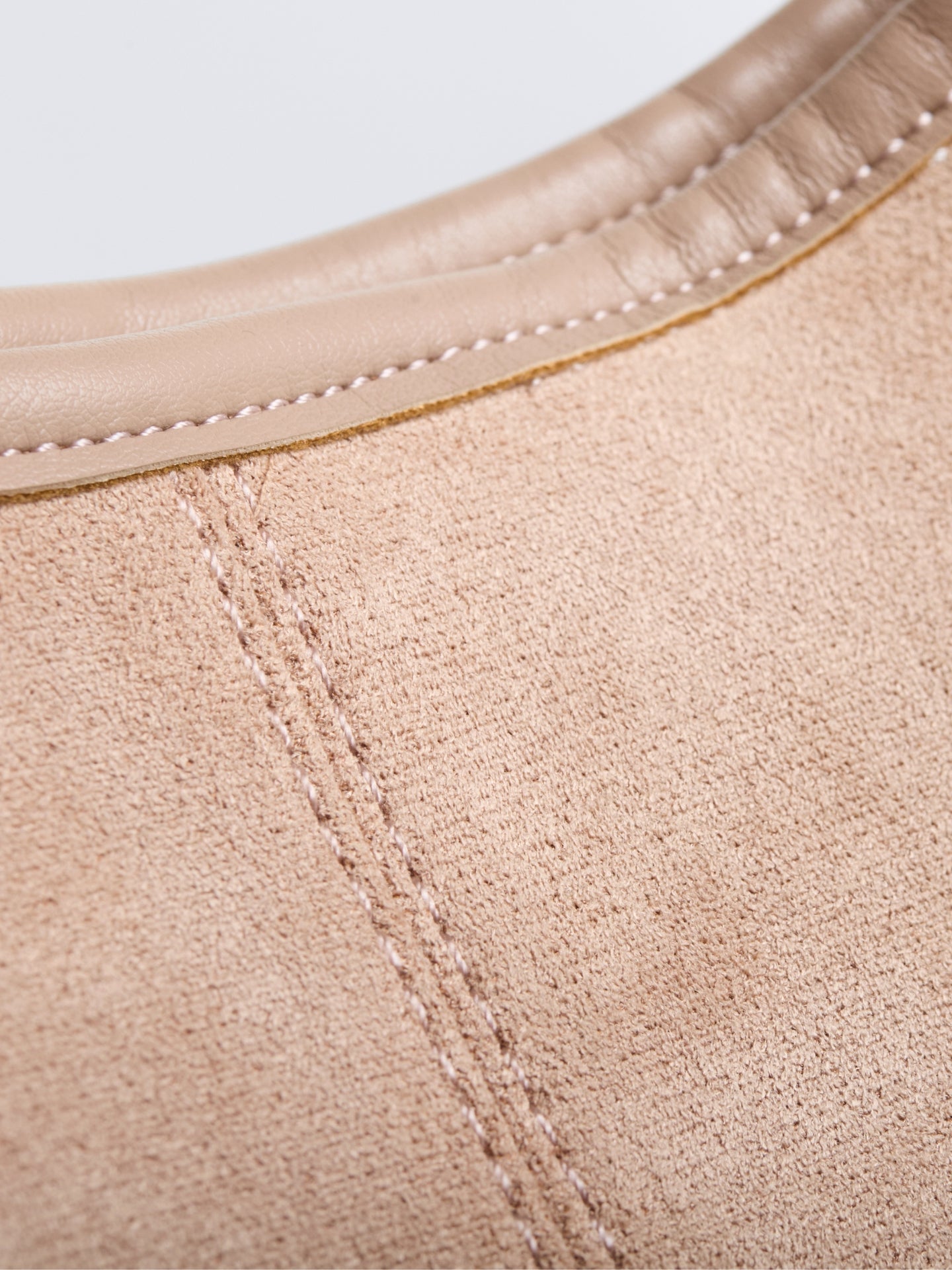Elegant Vegan Leather Half-Moon Tote
