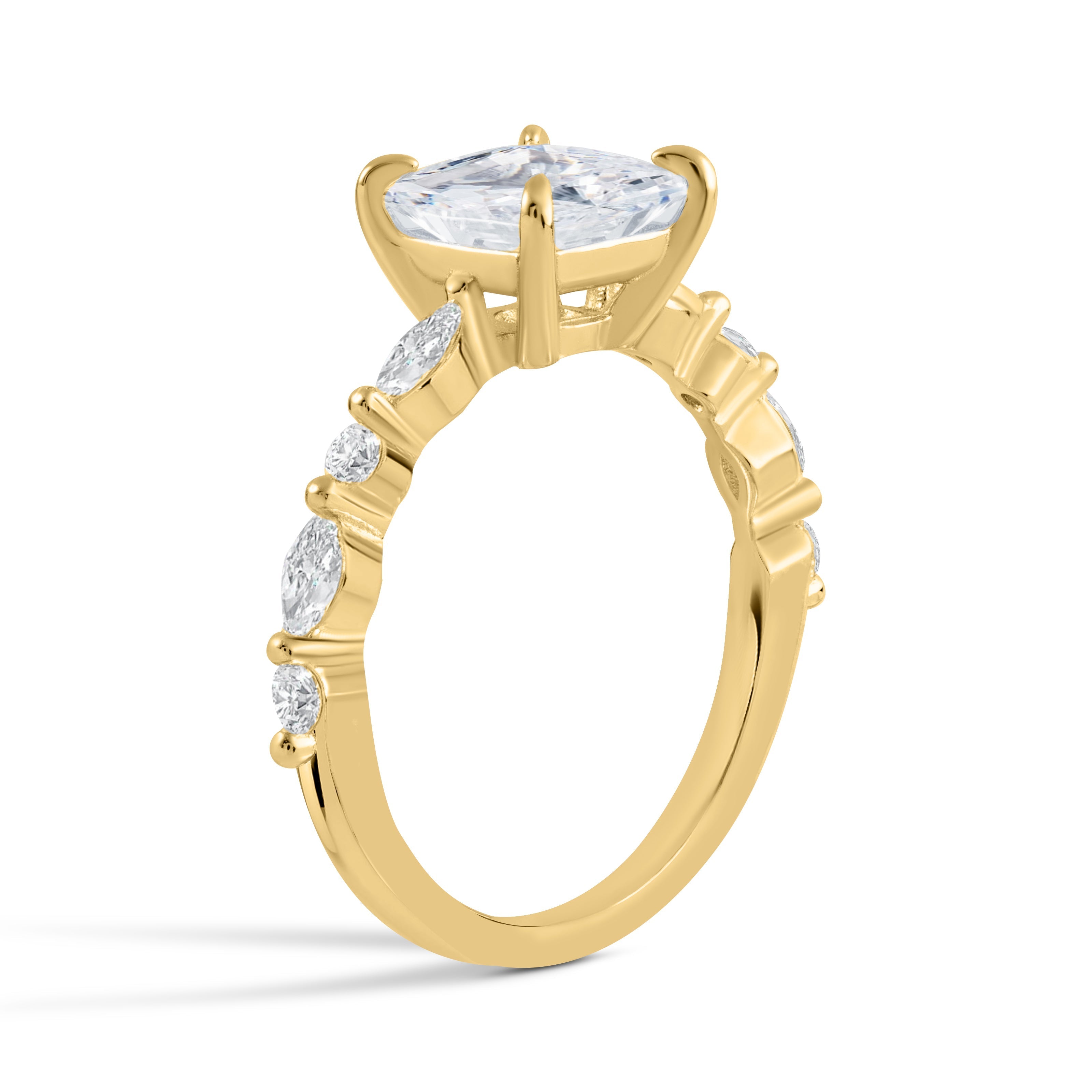 Everlasting Grace Moissanite Gold Engagement Ring