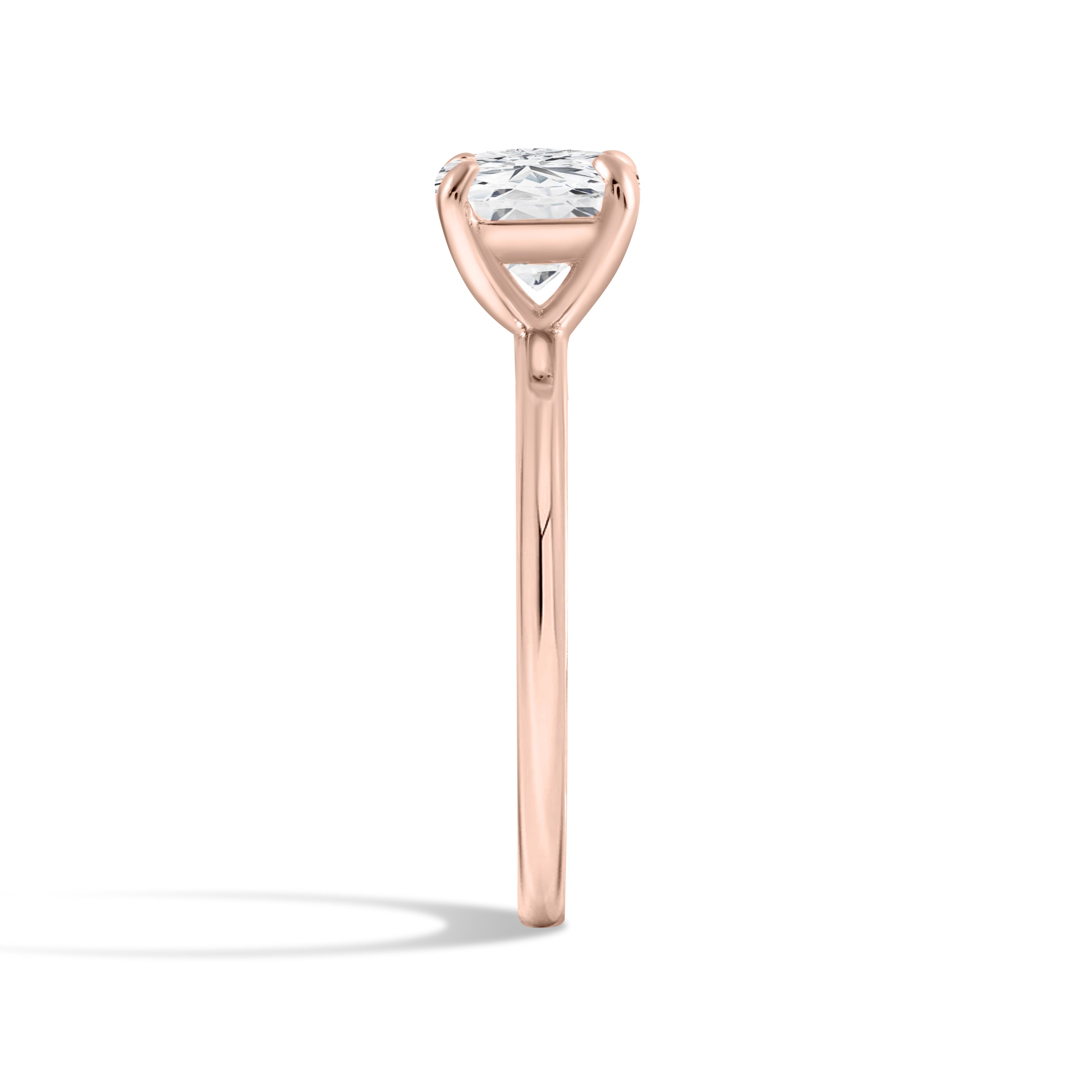Eternal Spark Moissanite Solitaire Rose Gold Ring