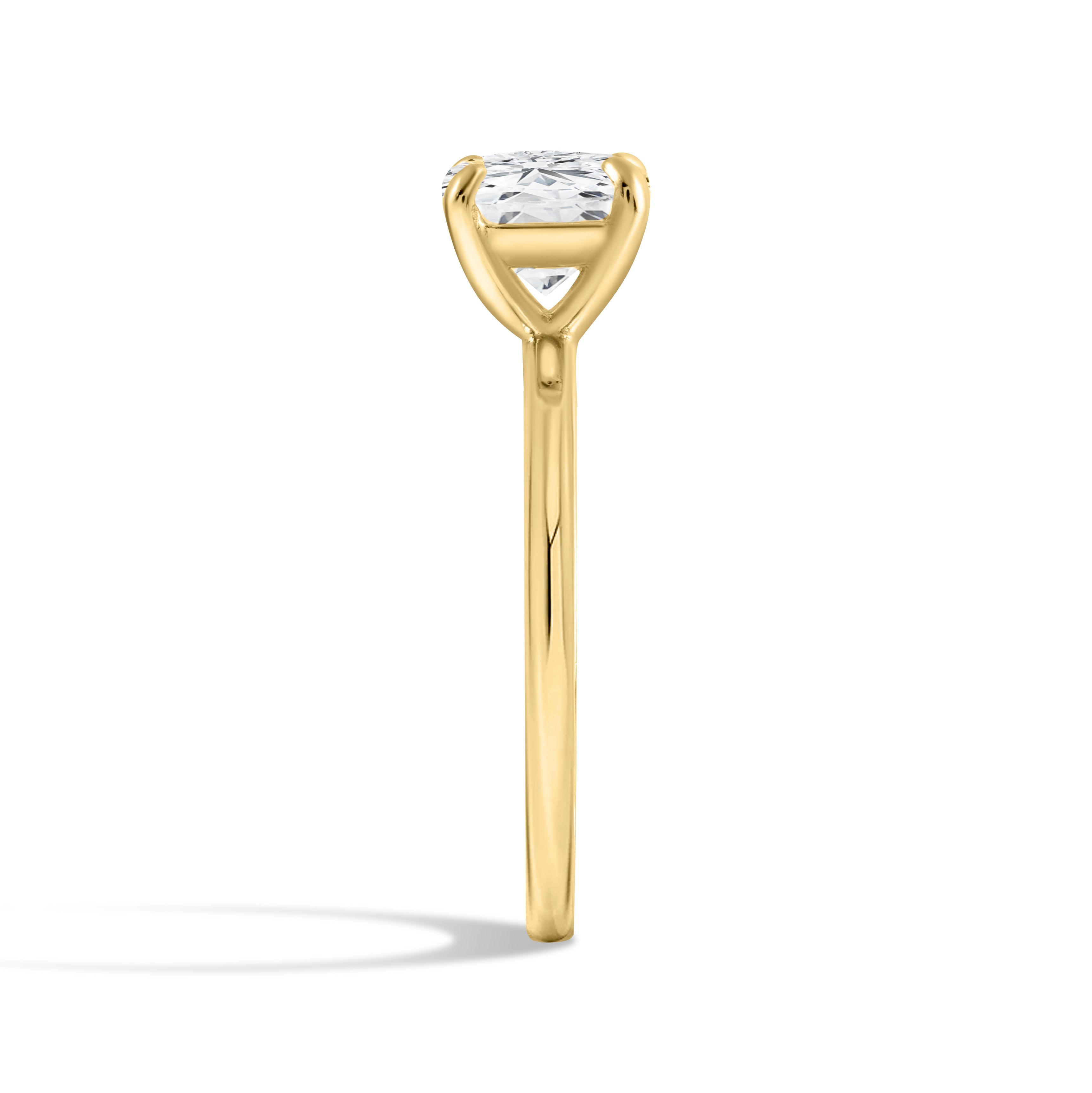 Eternal Elegance Moissanite Solitaire Gold Ring
