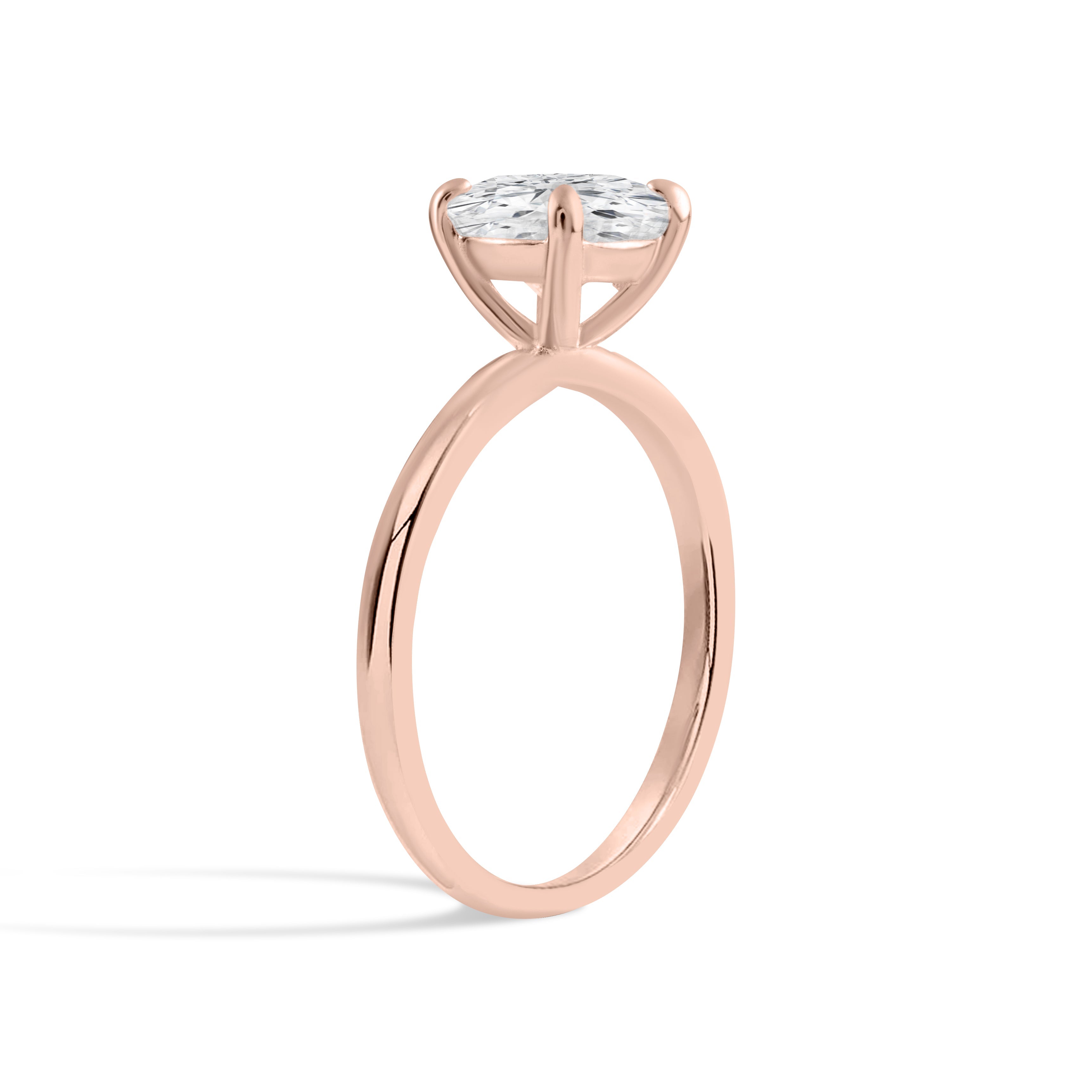 Eternal Spark Moissanite Solitaire Rose Gold Ring