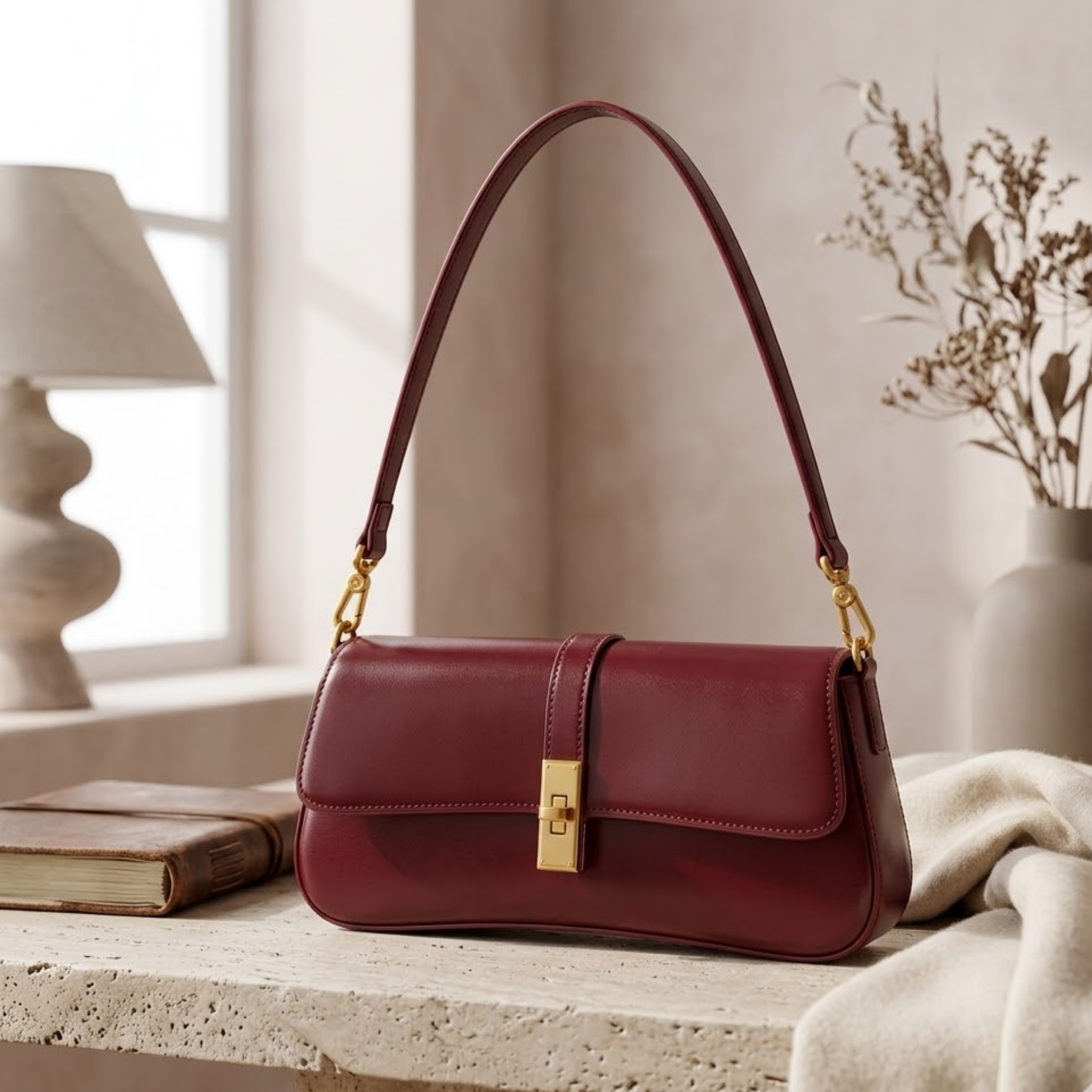 Kaelune Genuine Leather Vintage Crossbody Shoulder Bag