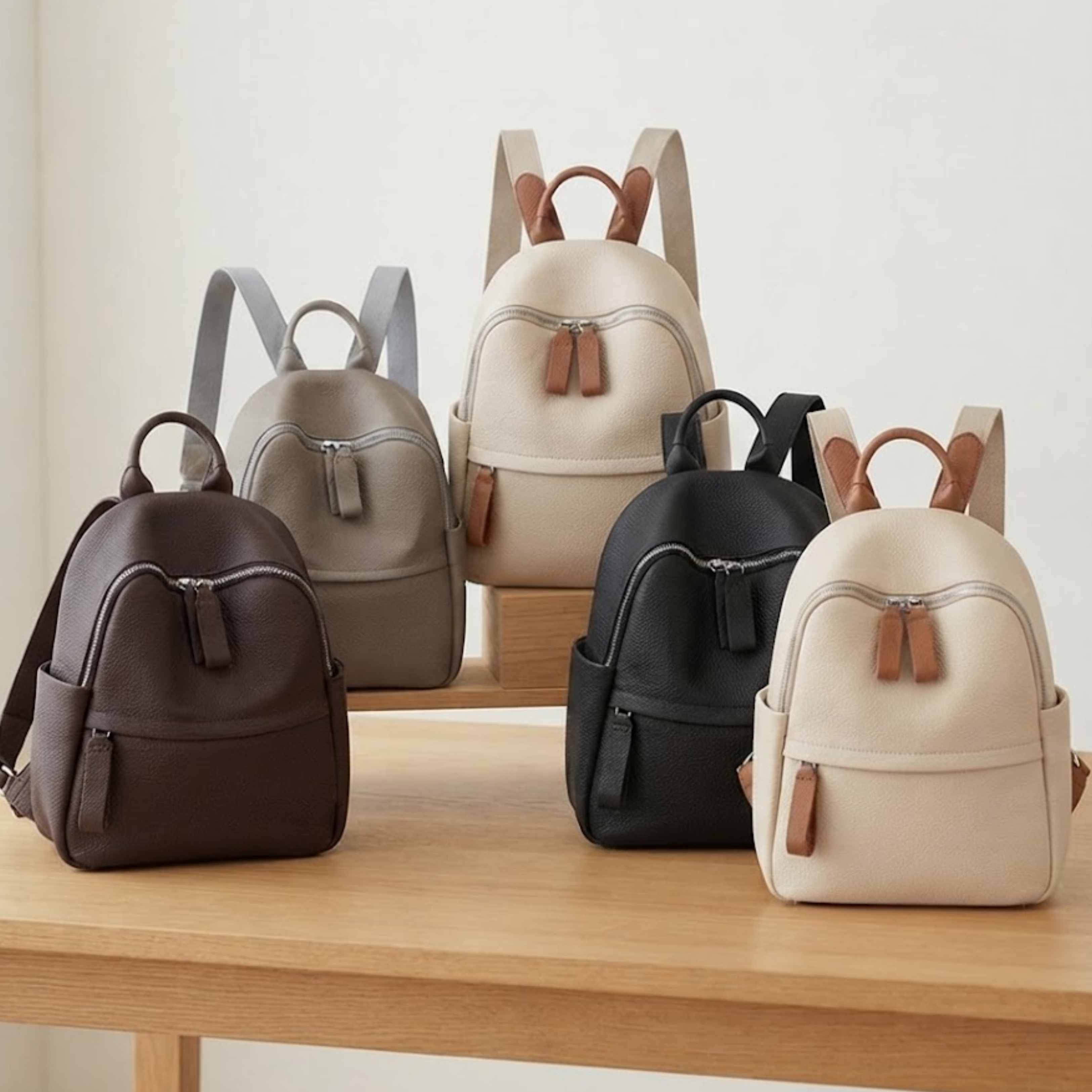 Vivienne Classic Genuine Leather Backpack
