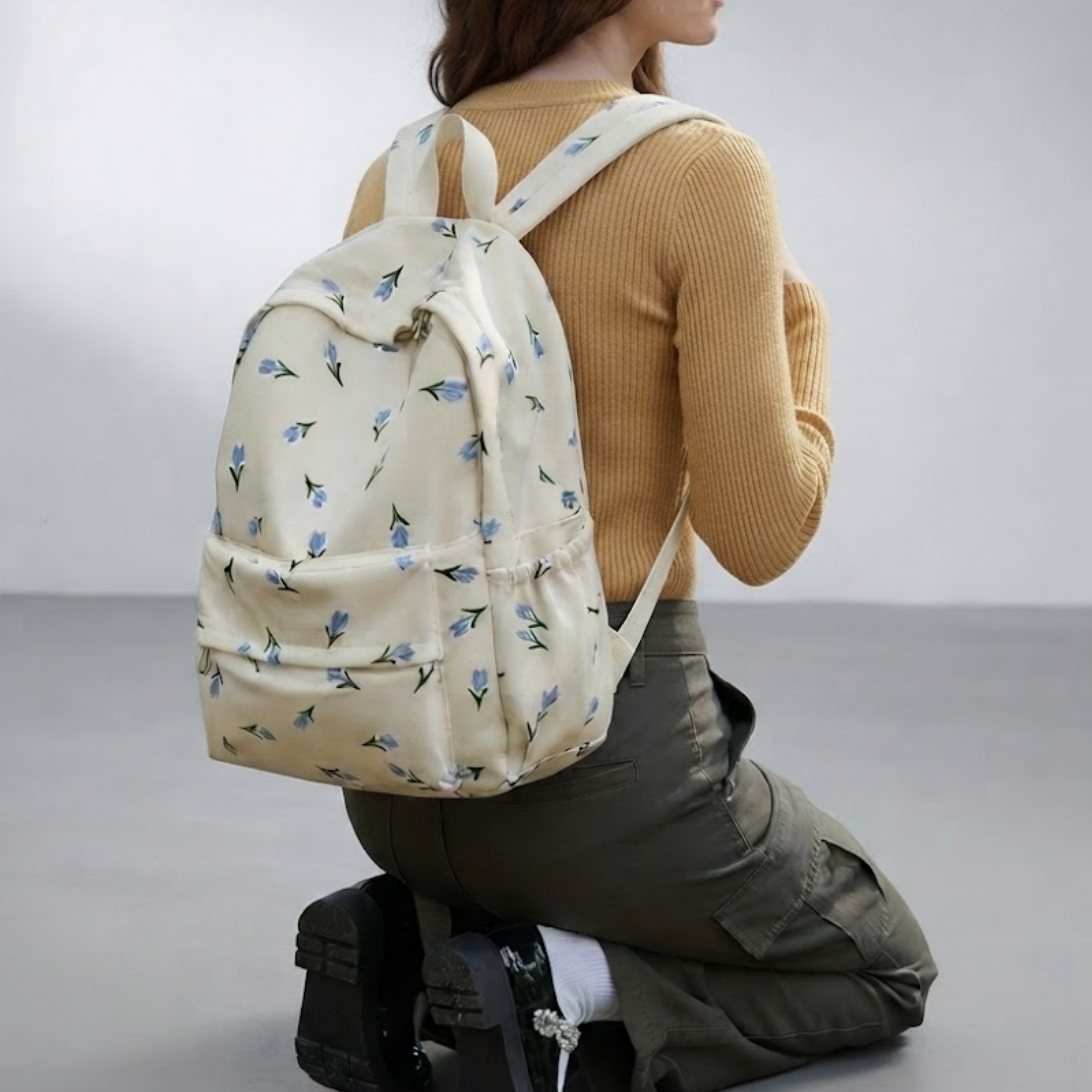 Rosalie Floral Nylon Backpack