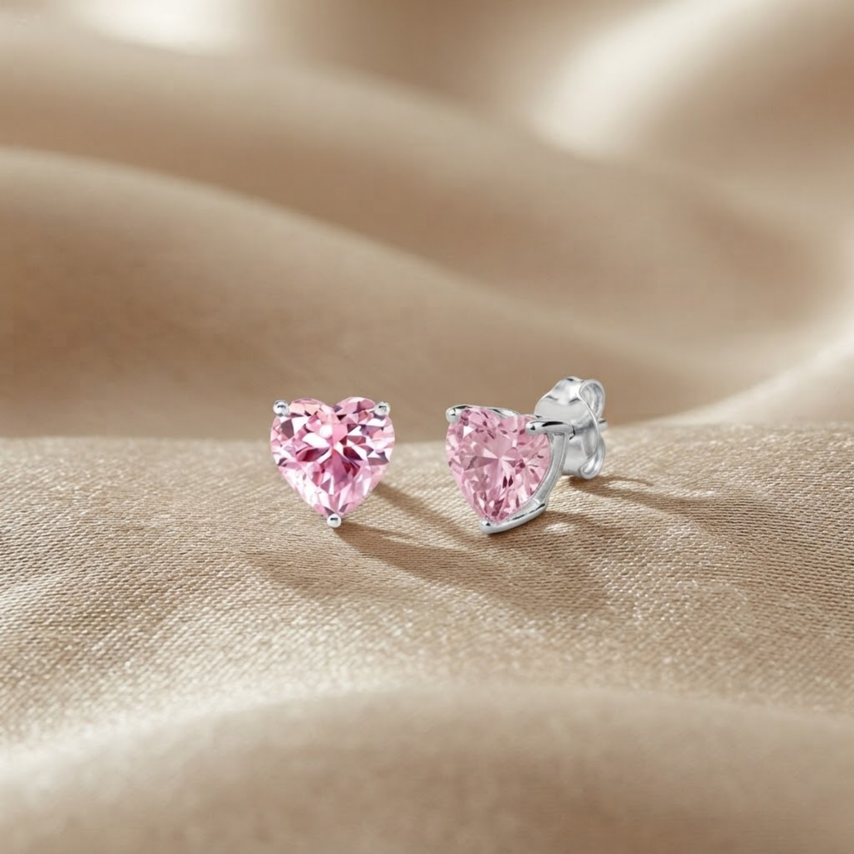 Amoréa Crystal Heart Studs
