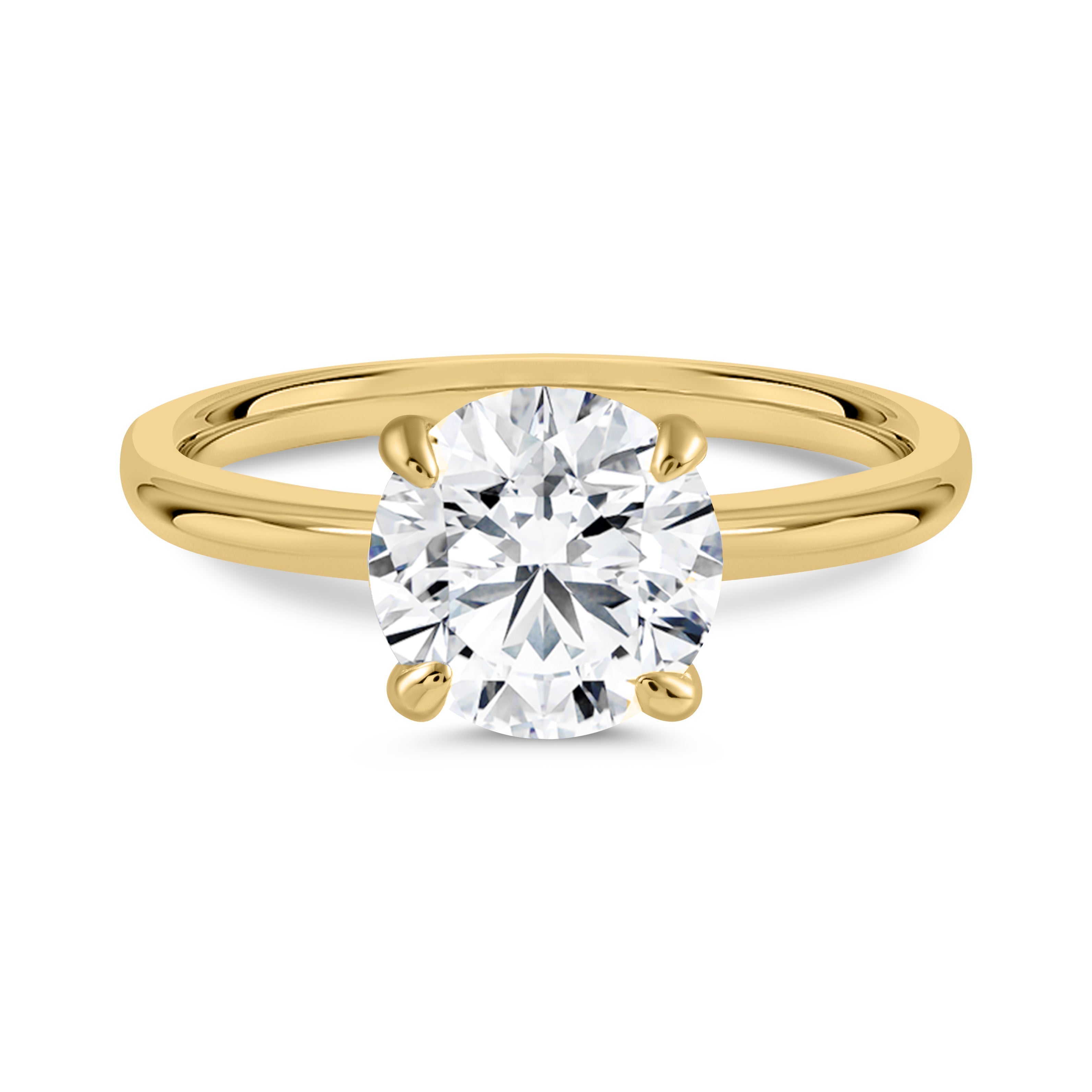 Eternal Spark Moissanite Solitaire Gold Ring