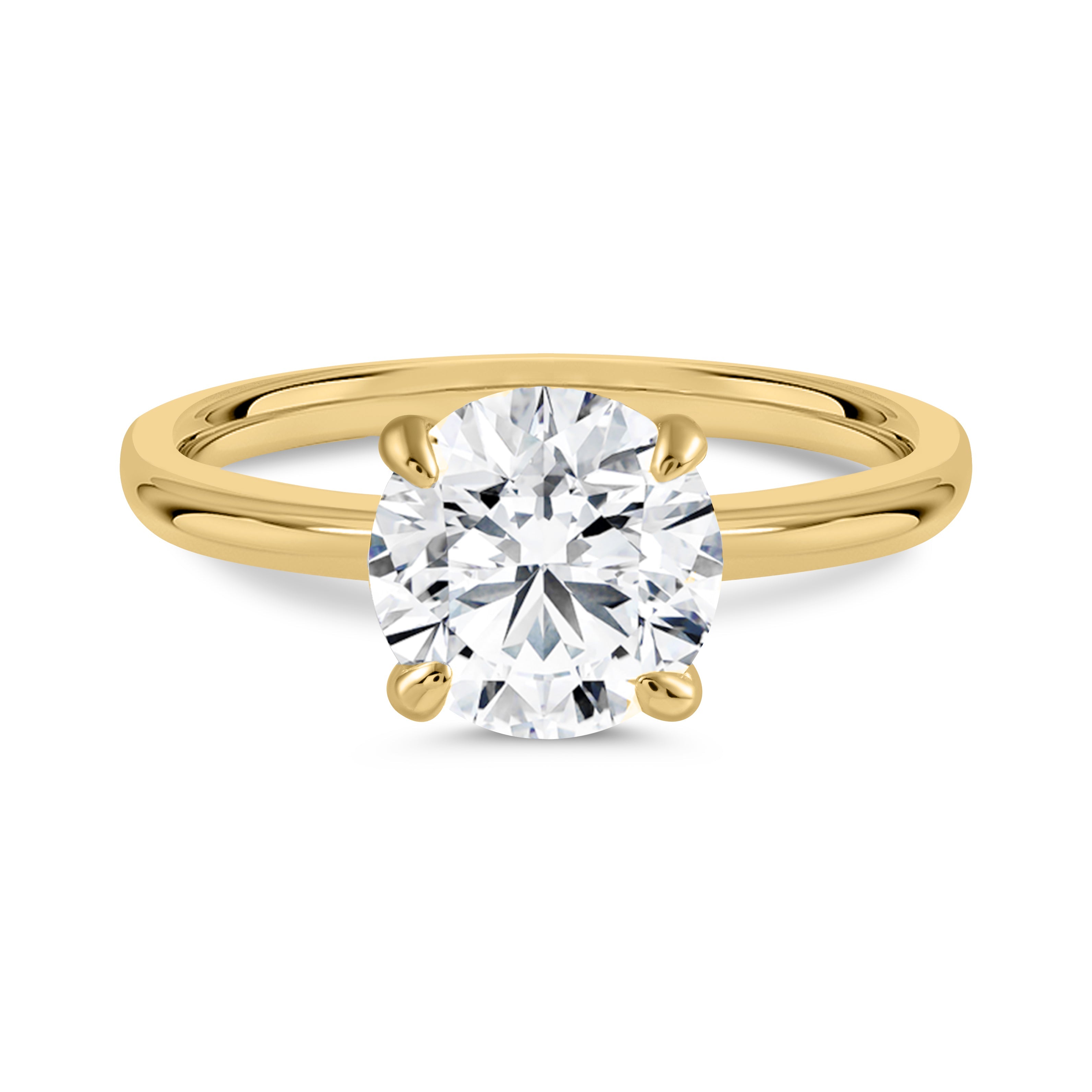 Eternal Elegance Moissanite Solitaire Gold Ring