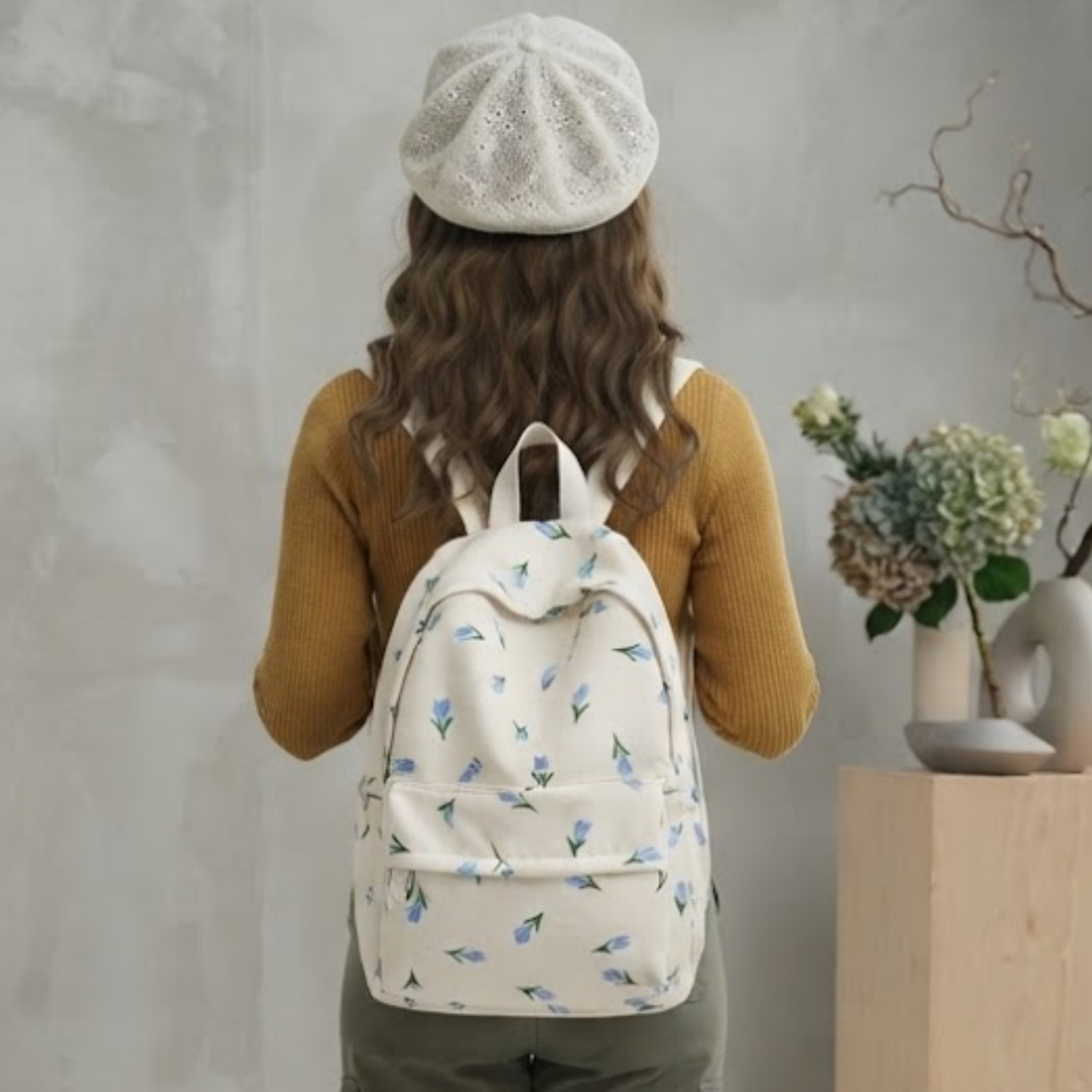 Rosalie Floral Nylon Backpack