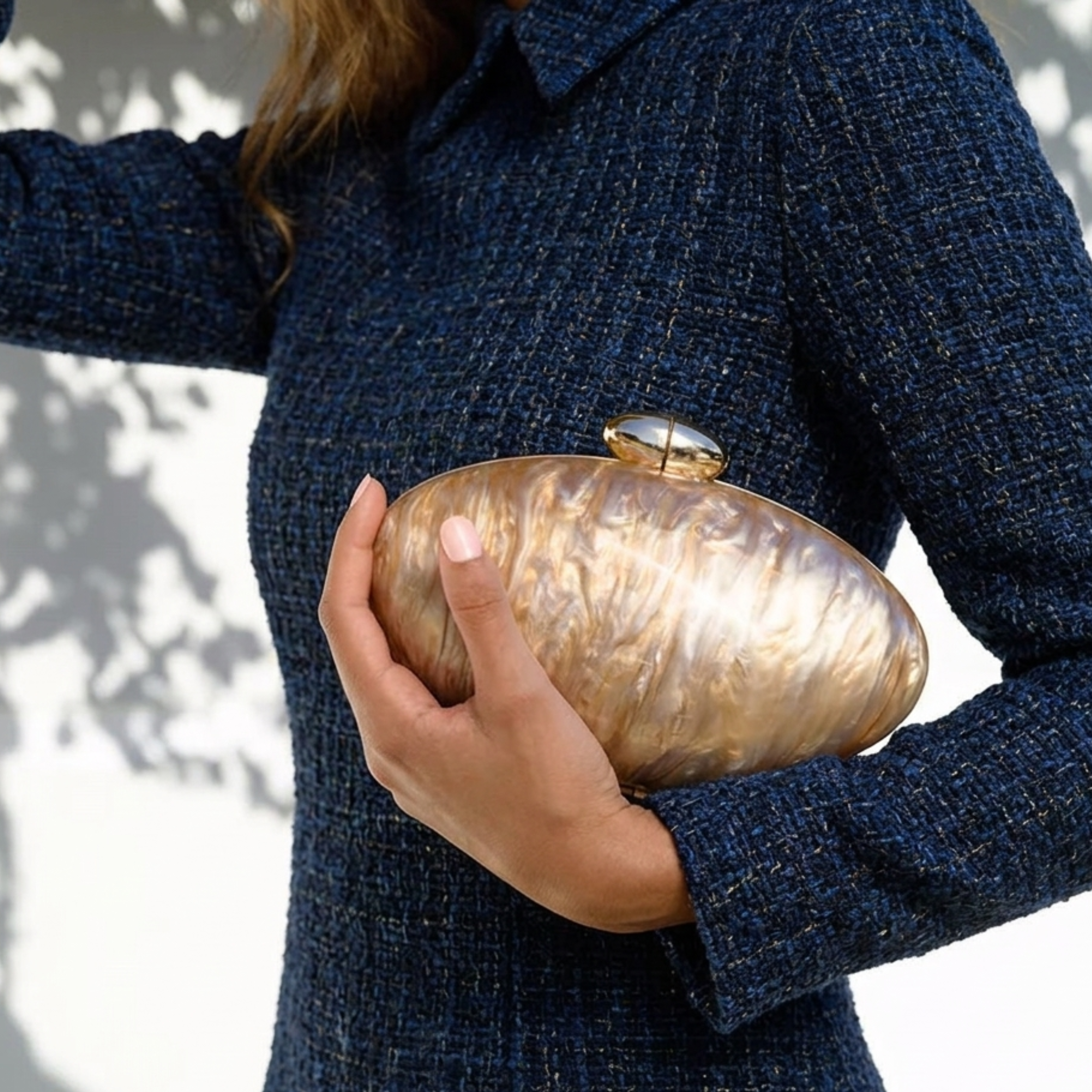 Marina Acrylic Clutch Bag