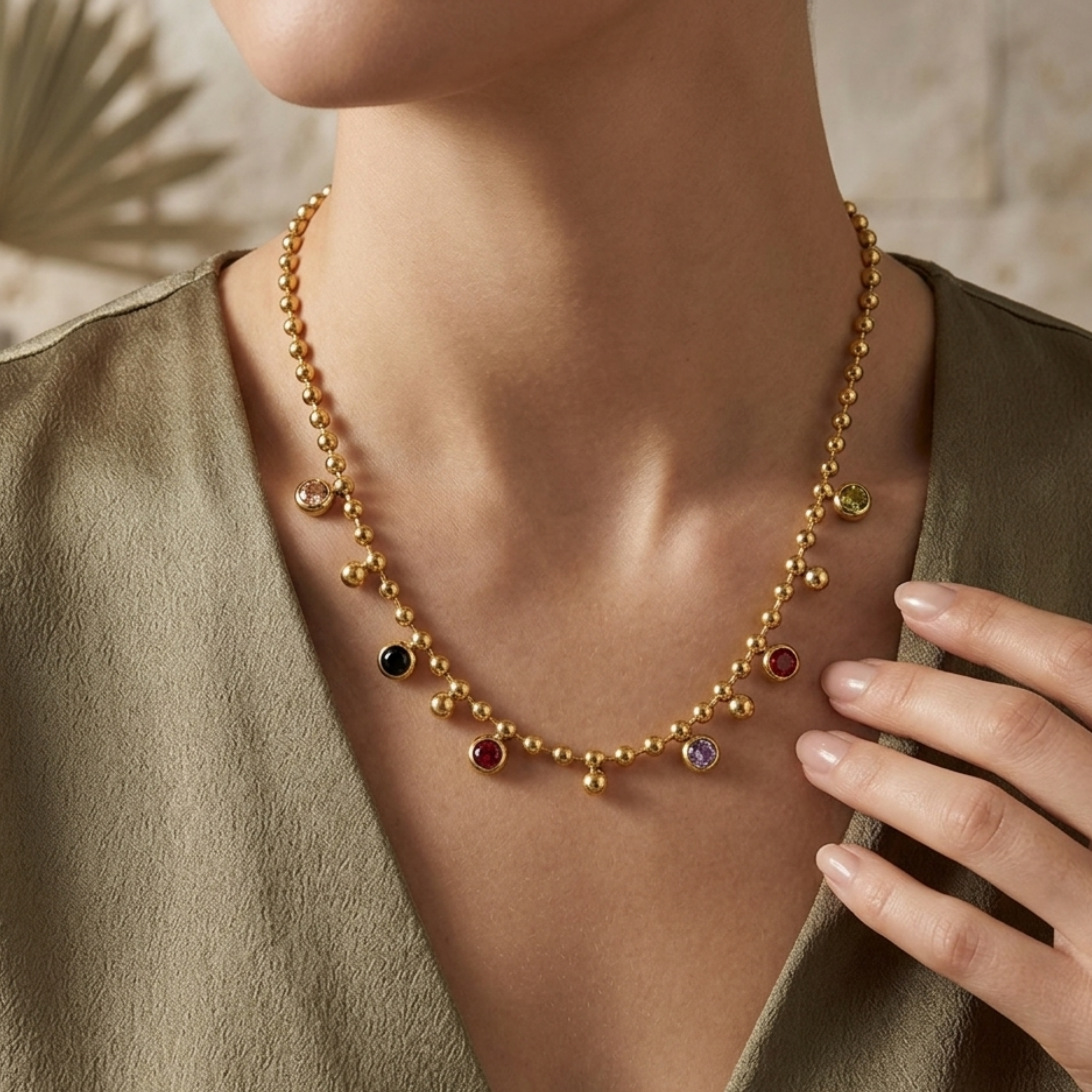 Isolde Crystal Layered Necklace