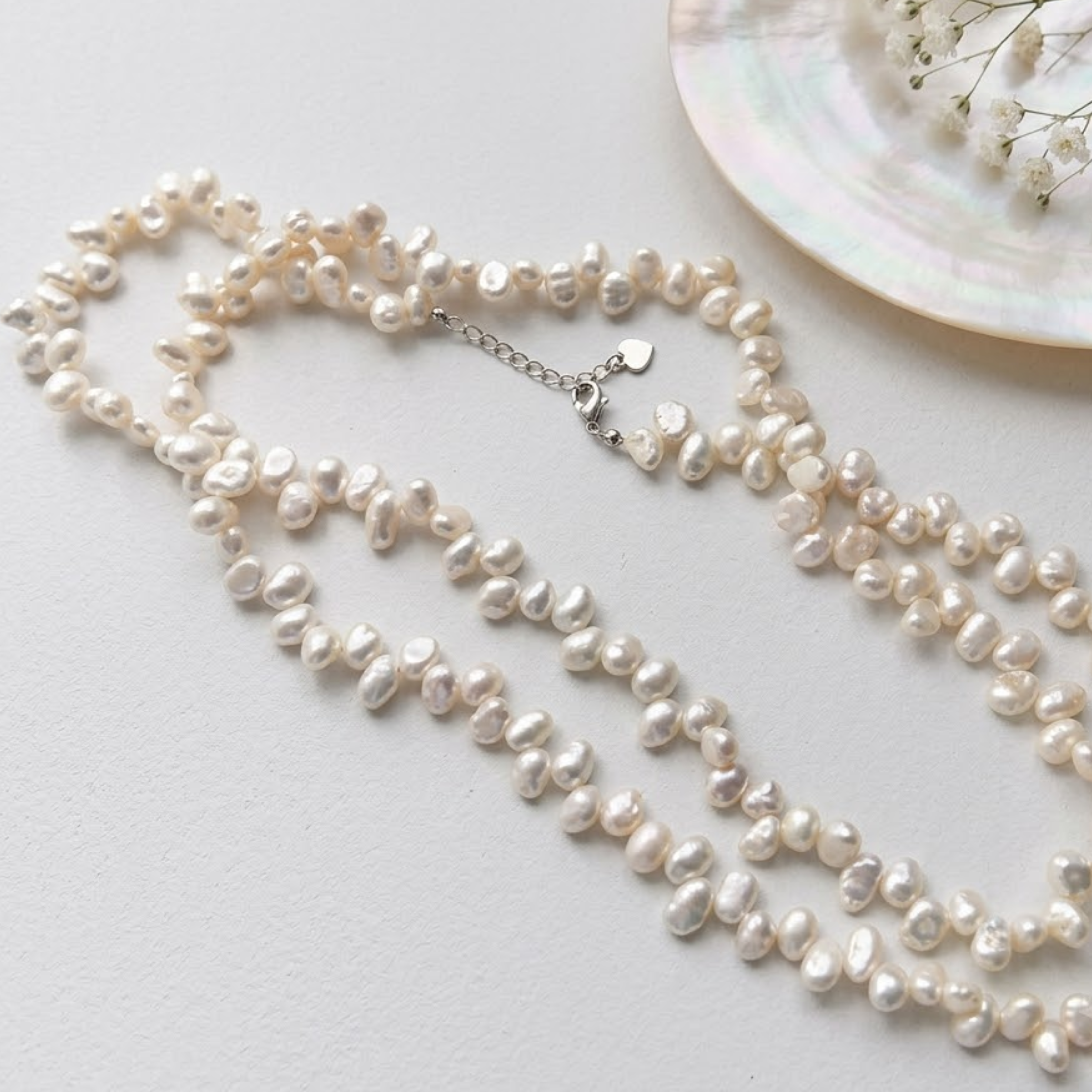 Thalassa Long Freshwater Pearl Necklace