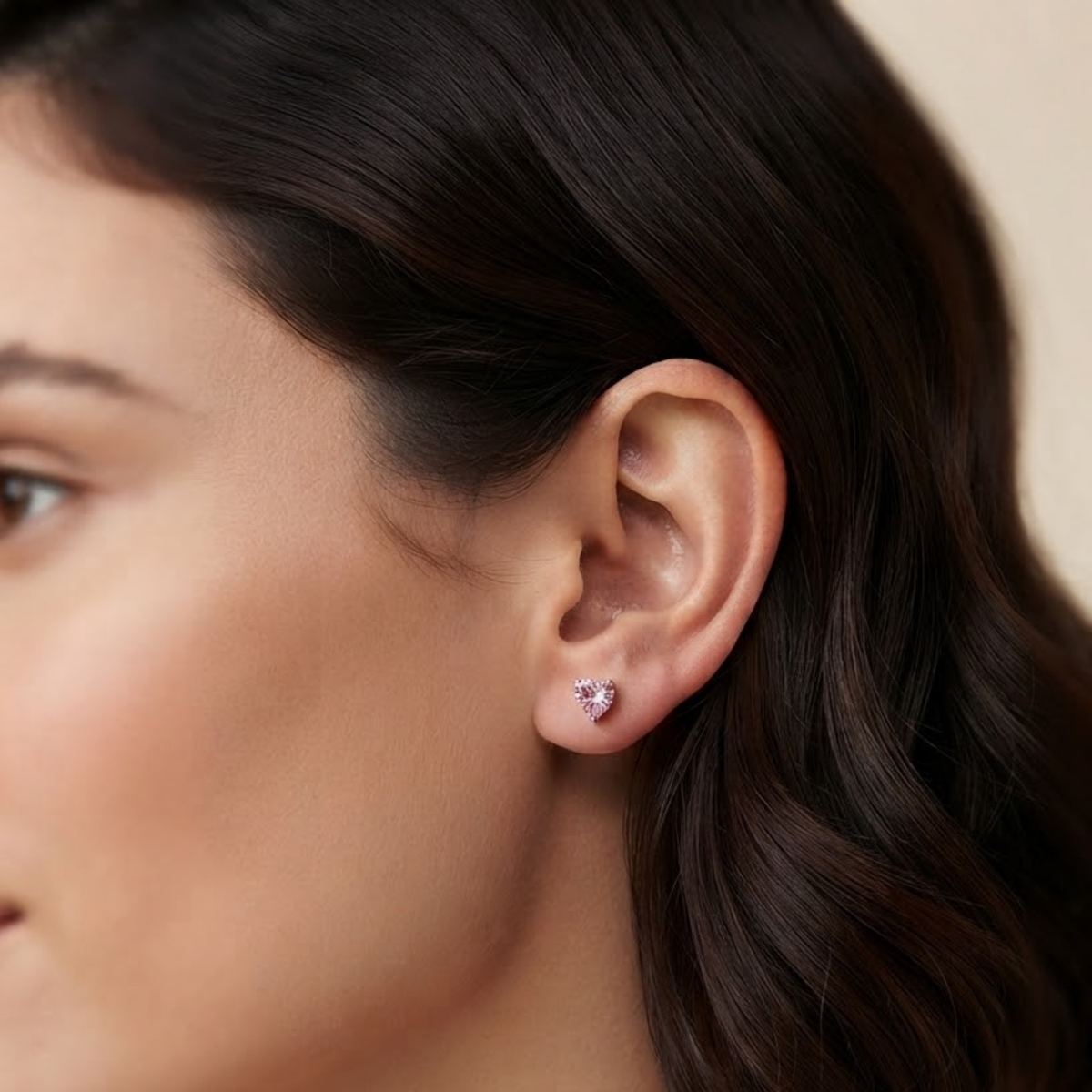 Amoréa Crystal Heart Studs