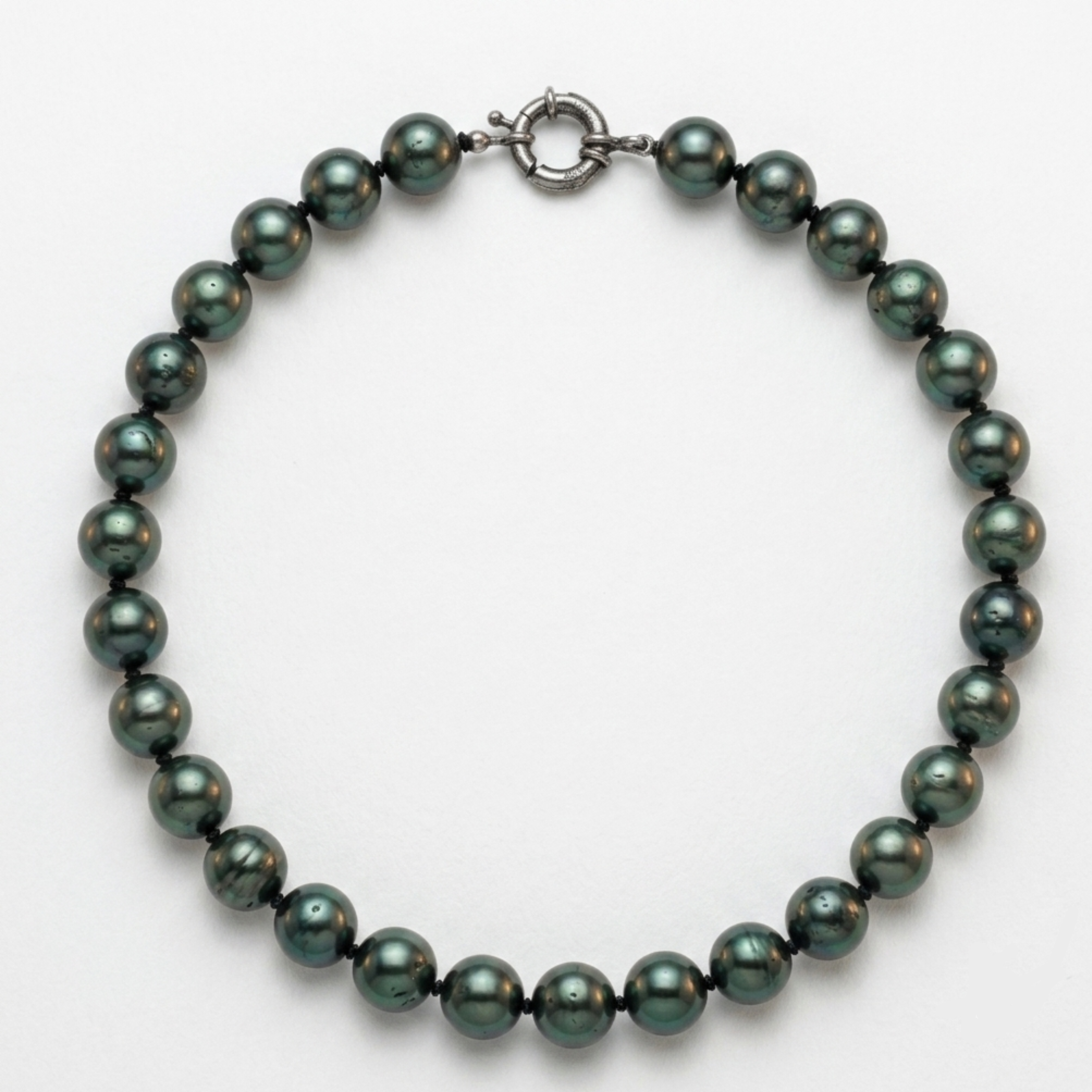 Collana di perle con conchiglia Black South Sea di Elaris