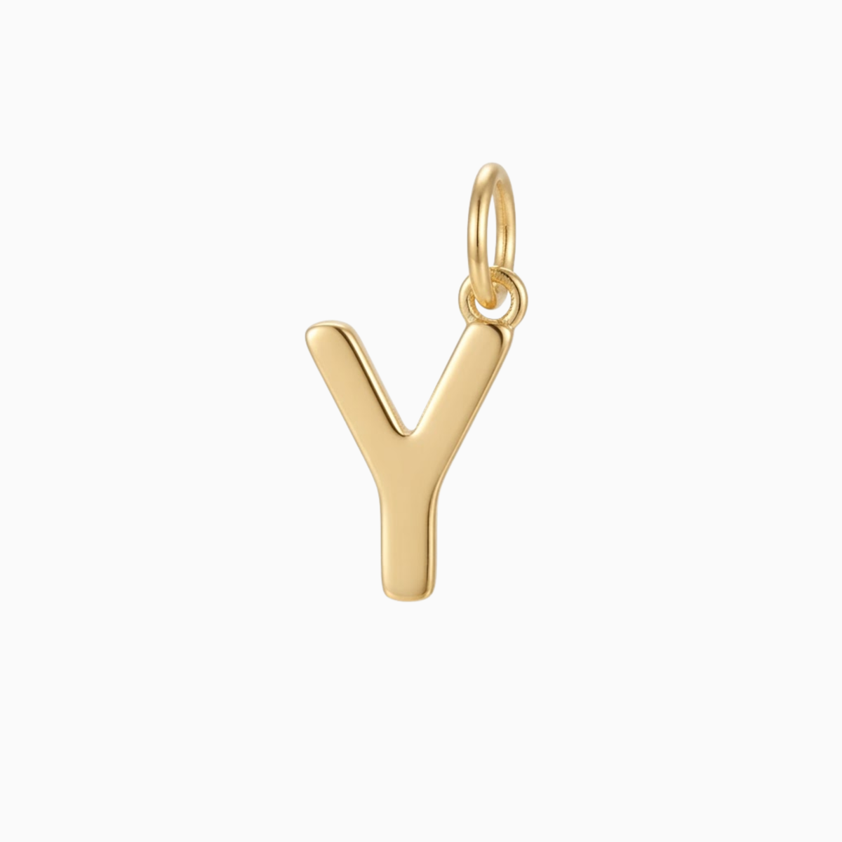 Charms - Gold Initial Y Pendant